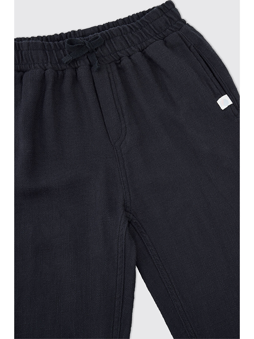 Erkek Çocuk Lacivert Beli Lastikli Pantolon-2