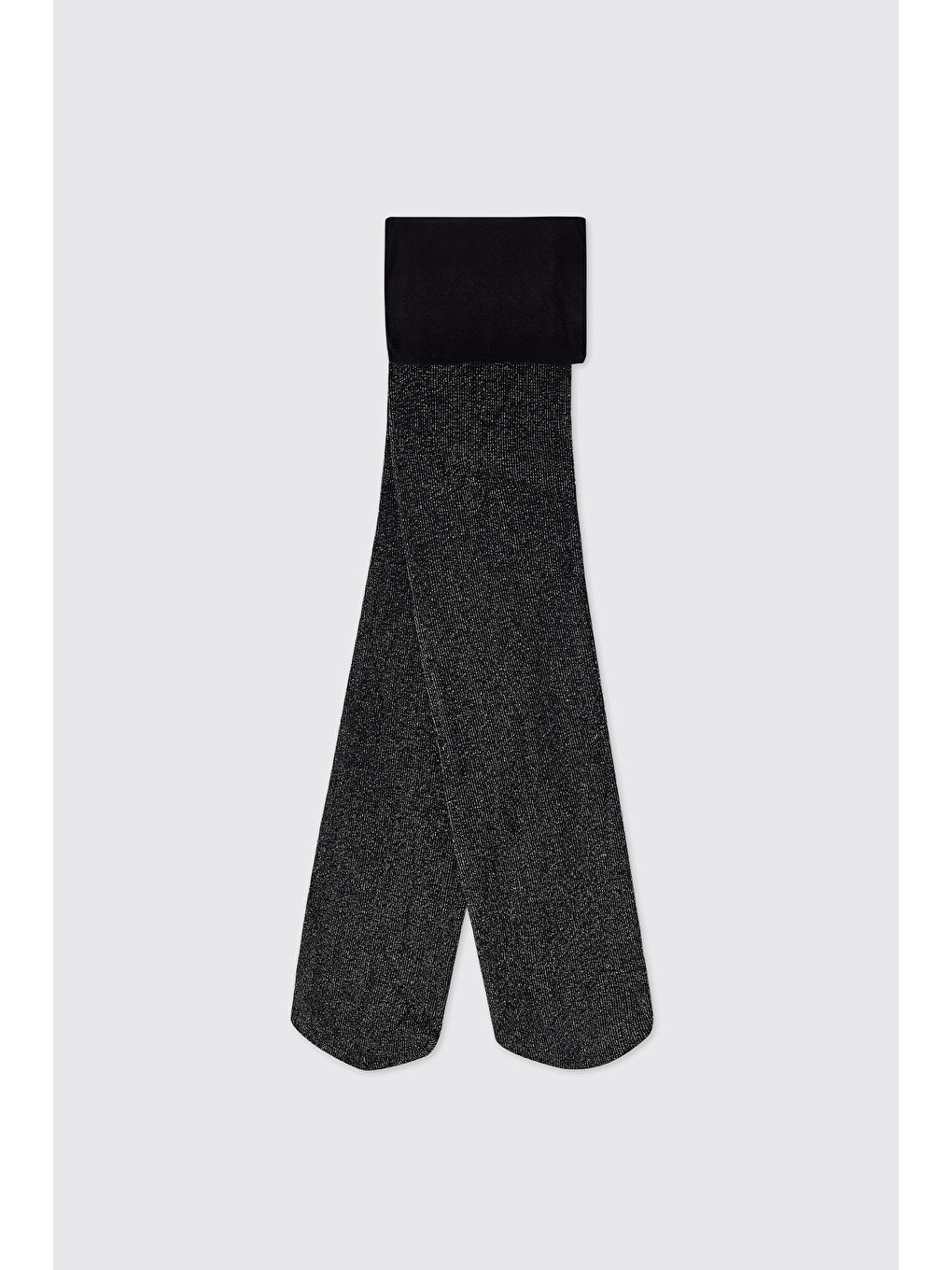 Kız Çocuk Siyah Simli Külotlu Çorap