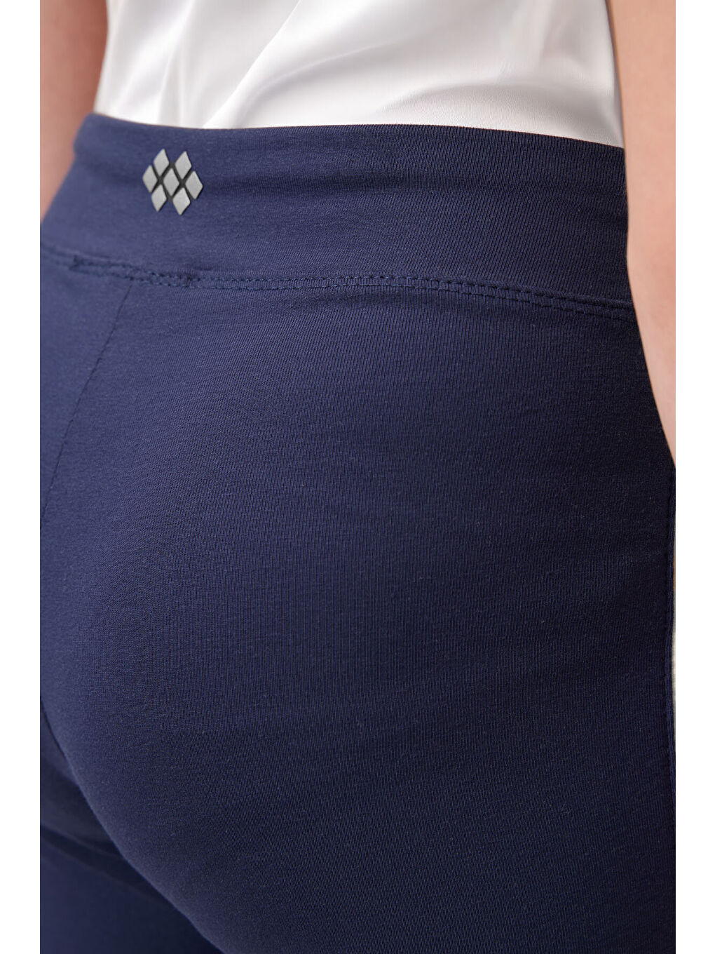 Lila Ekru-İndigo Pamuklu O Yaka Standart Fit Basic İspanyol Paça Kız Çocuk Tayt Takım - 75192-4