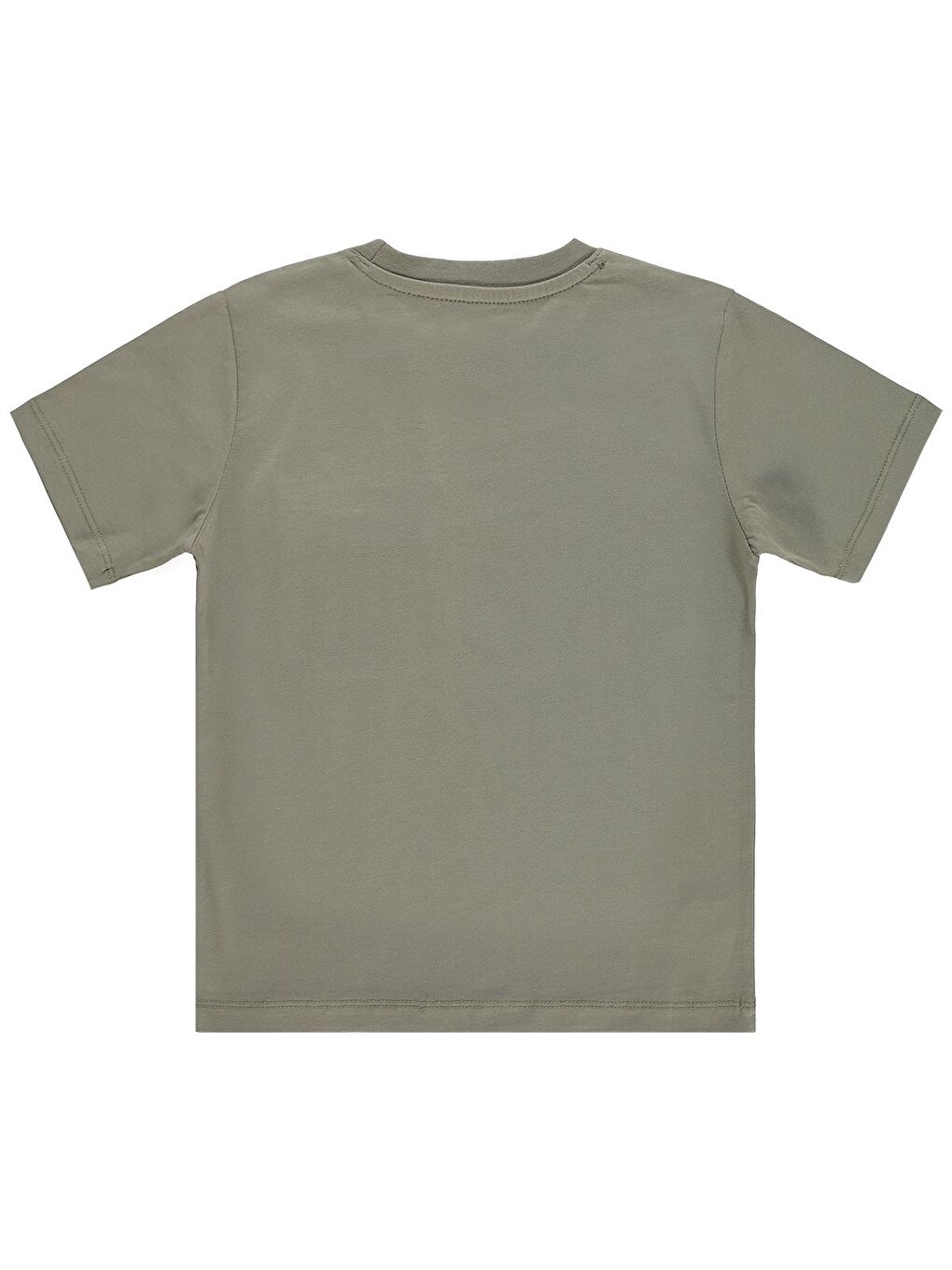 Boys Önü Cepli 10-13 Yaş Tişört - Gri-1