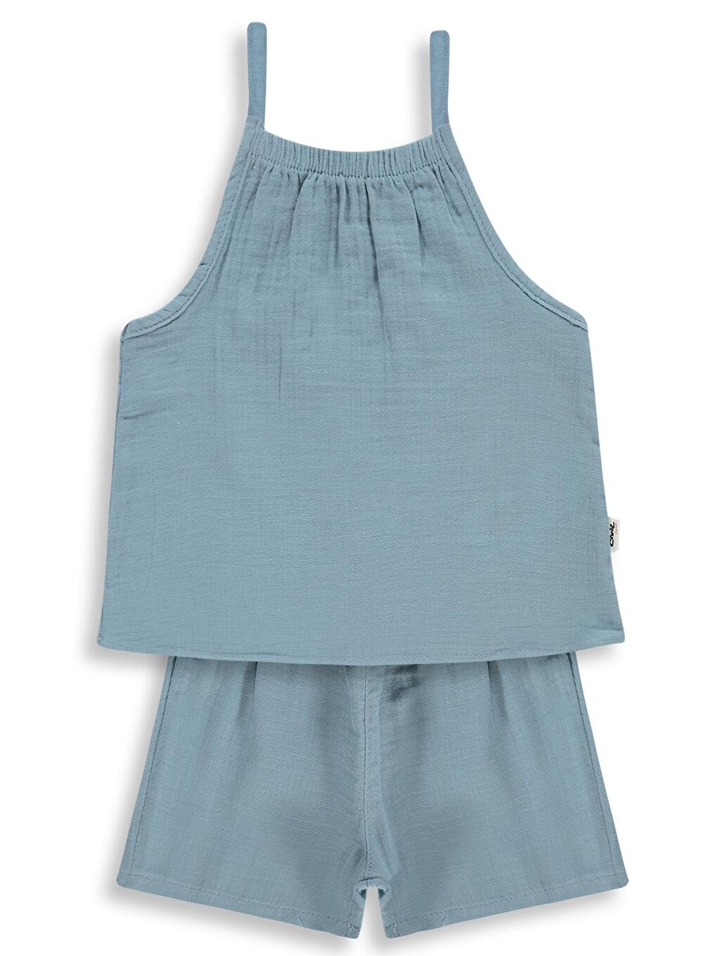 Petrol Baby Kız Bebek İp Askılı 6-18 Ay Takım - Yeşil