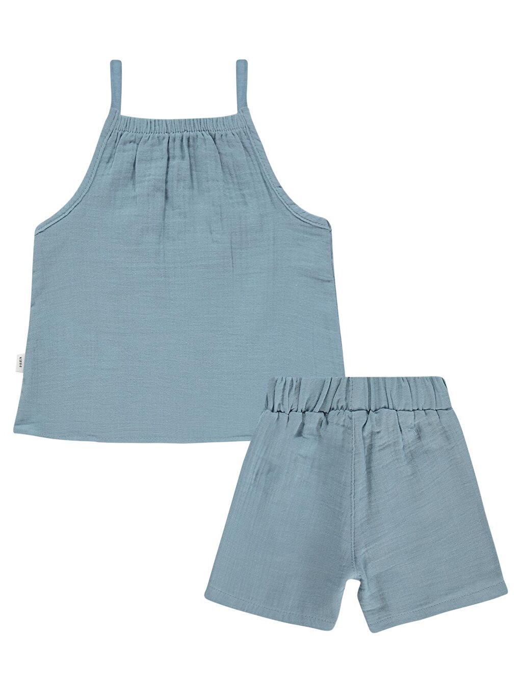 Petrol Baby Kız Bebek İp Askılı 6-18 Ay Takım - Yeşil-1