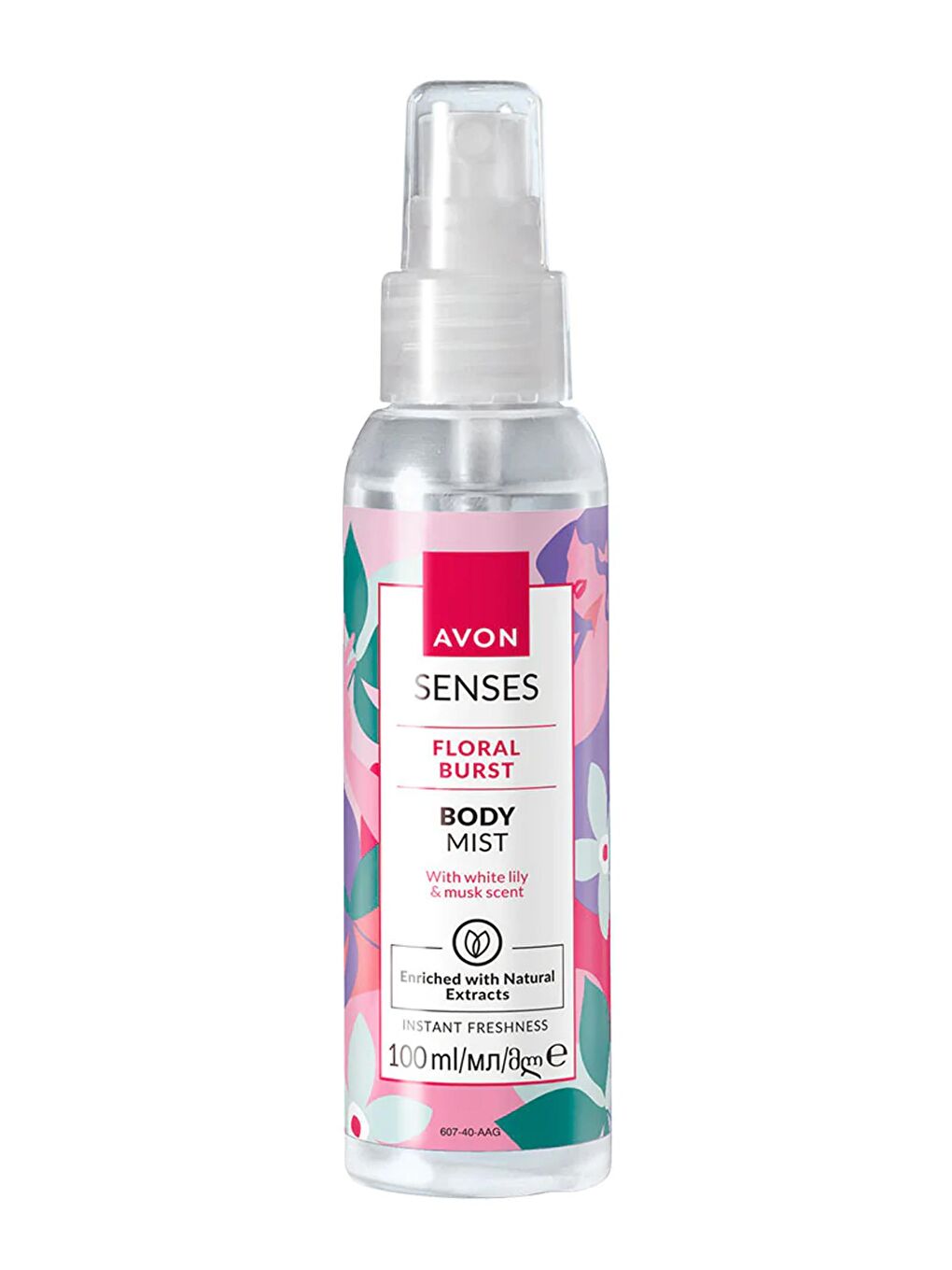 AVON Renksiz Senses Floral Burst Zambak ve Misk Kokulu Vücut Spreyi 100 Ml.