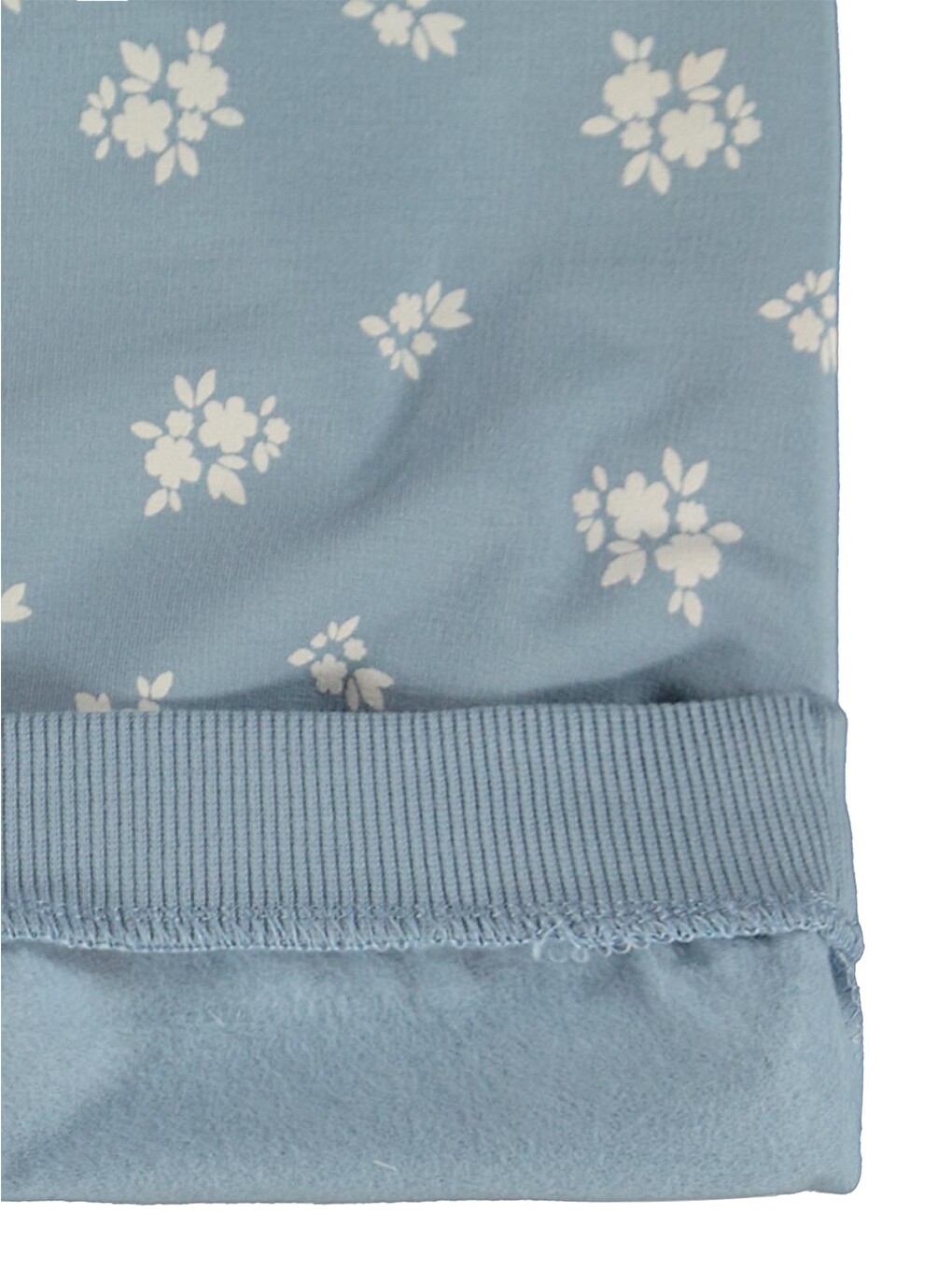 Baby Çiçek Empirme Basic 6-18 Ay Sweatshirt - Mavi-1