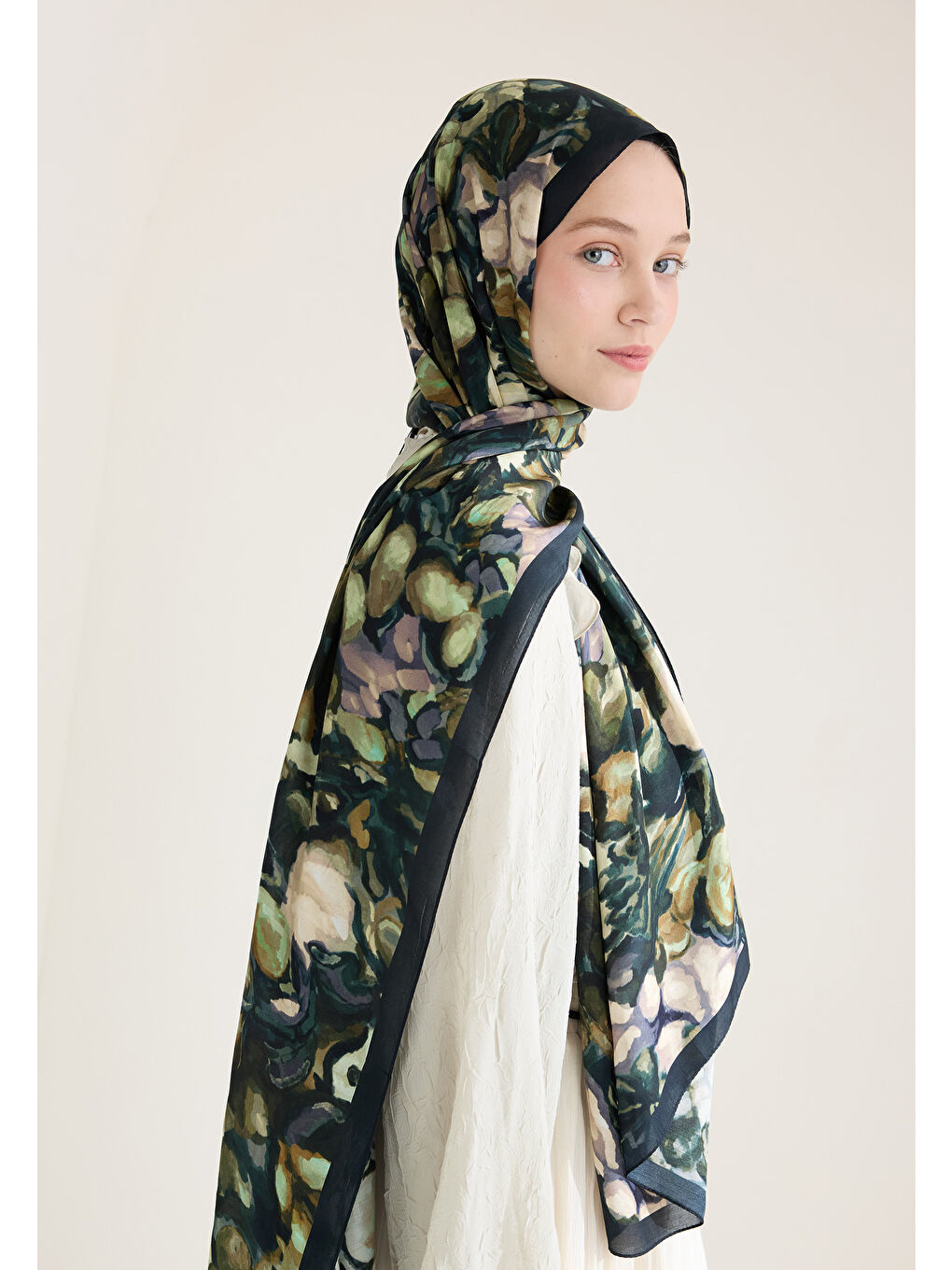 Astra Floş Viskon Şal Lacivert-1