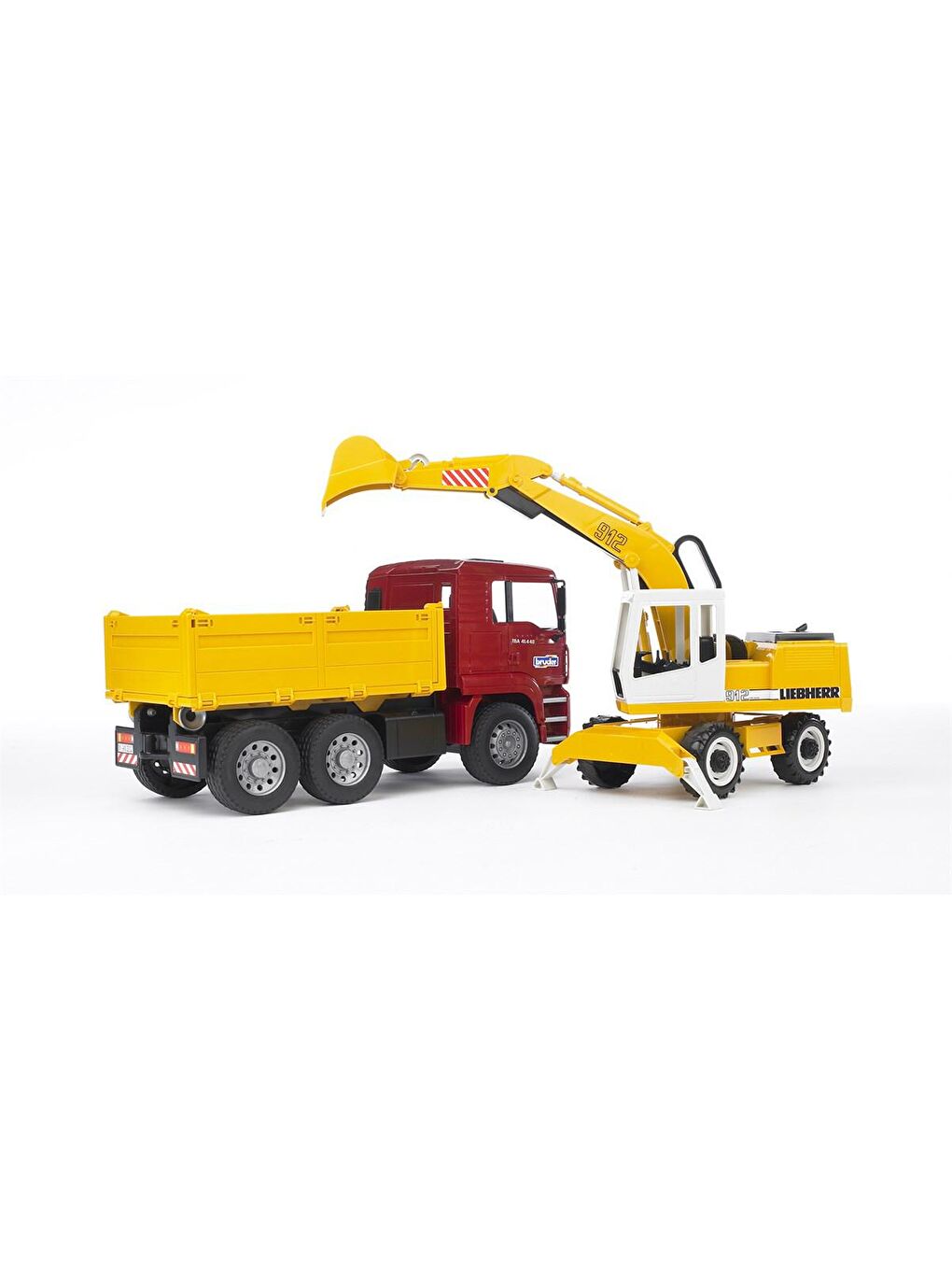 Bruder Man Damperli Kamyon Ve Liebherr Ekskavatör BR02751 - 1