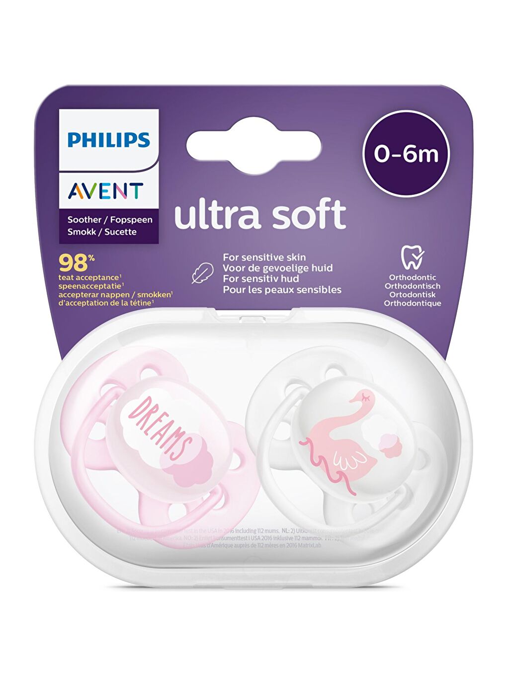 Philips Avent SCF222/02 Ultra soft emzik 0-6 Ay Kız