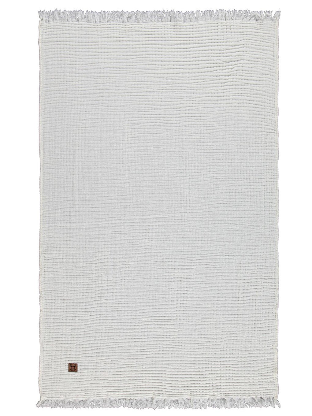 Baby Tavşan Etiketli 4 Kat 80x110 Cm Battaniye - Ekru-1
