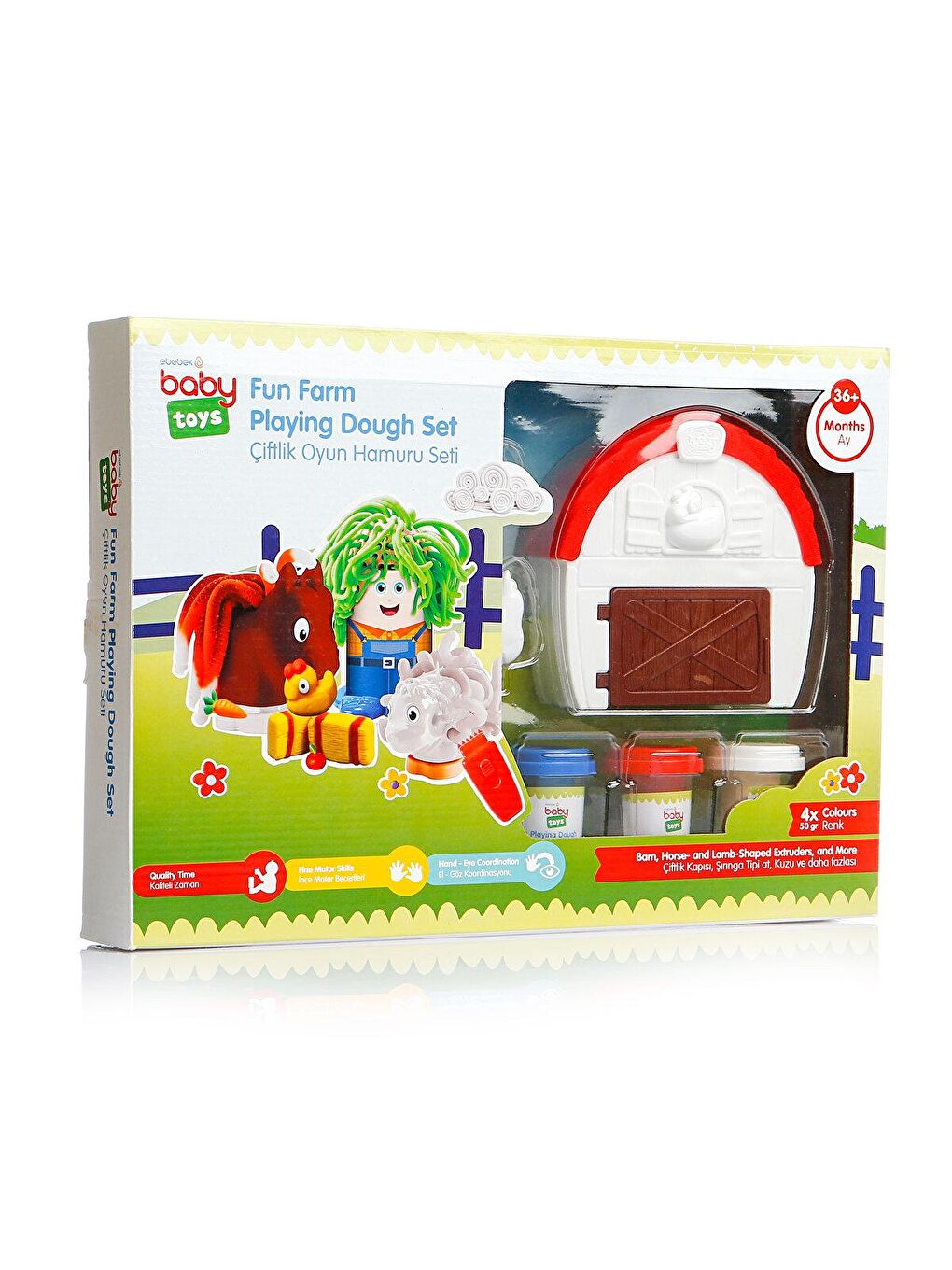 Baby Toys Karışık Çiftlik Bebek Oyun Hamuru Seti +3 Yaş - 1