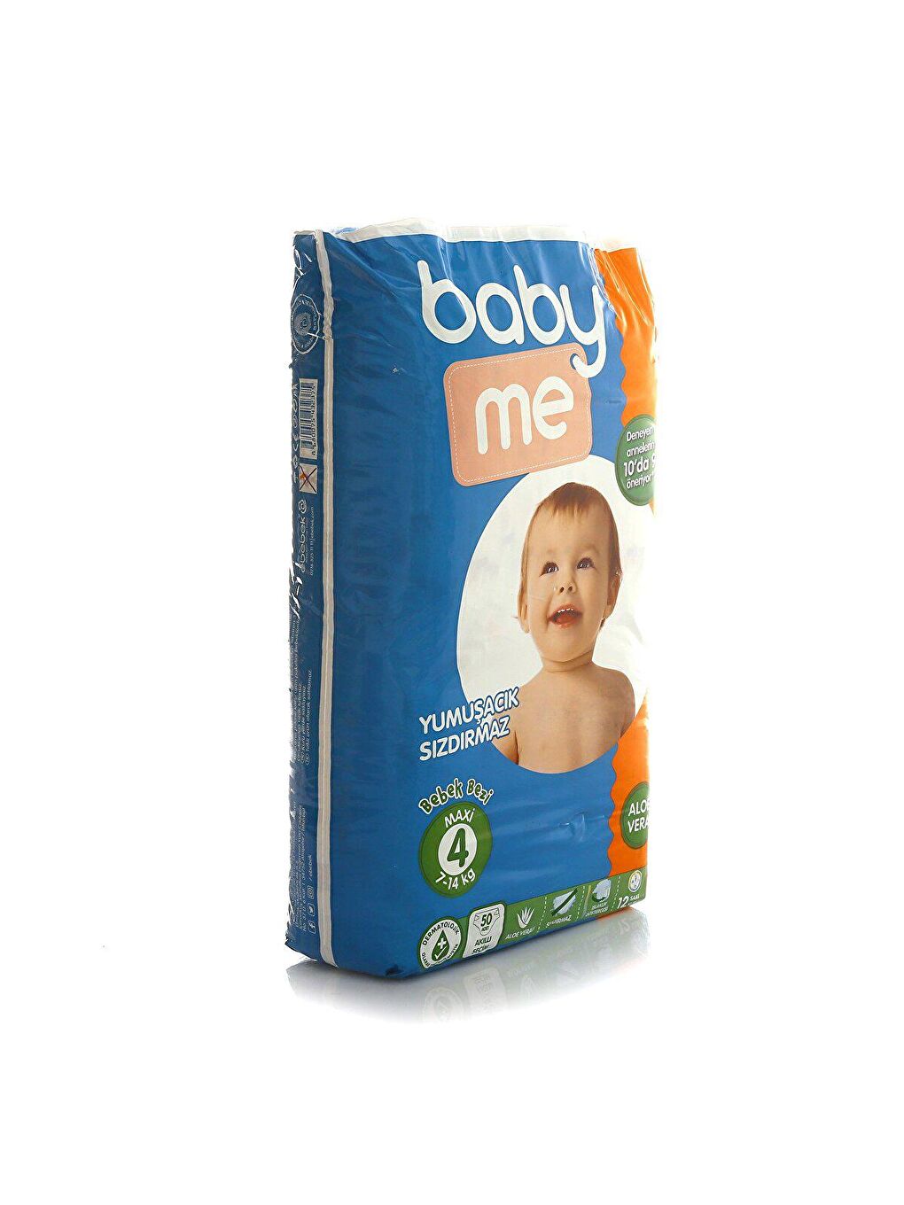 baby me Renksiz Aloe Vera Maxi 4 Numara Bebek Bezi 7-14 kg 50 adet - 2