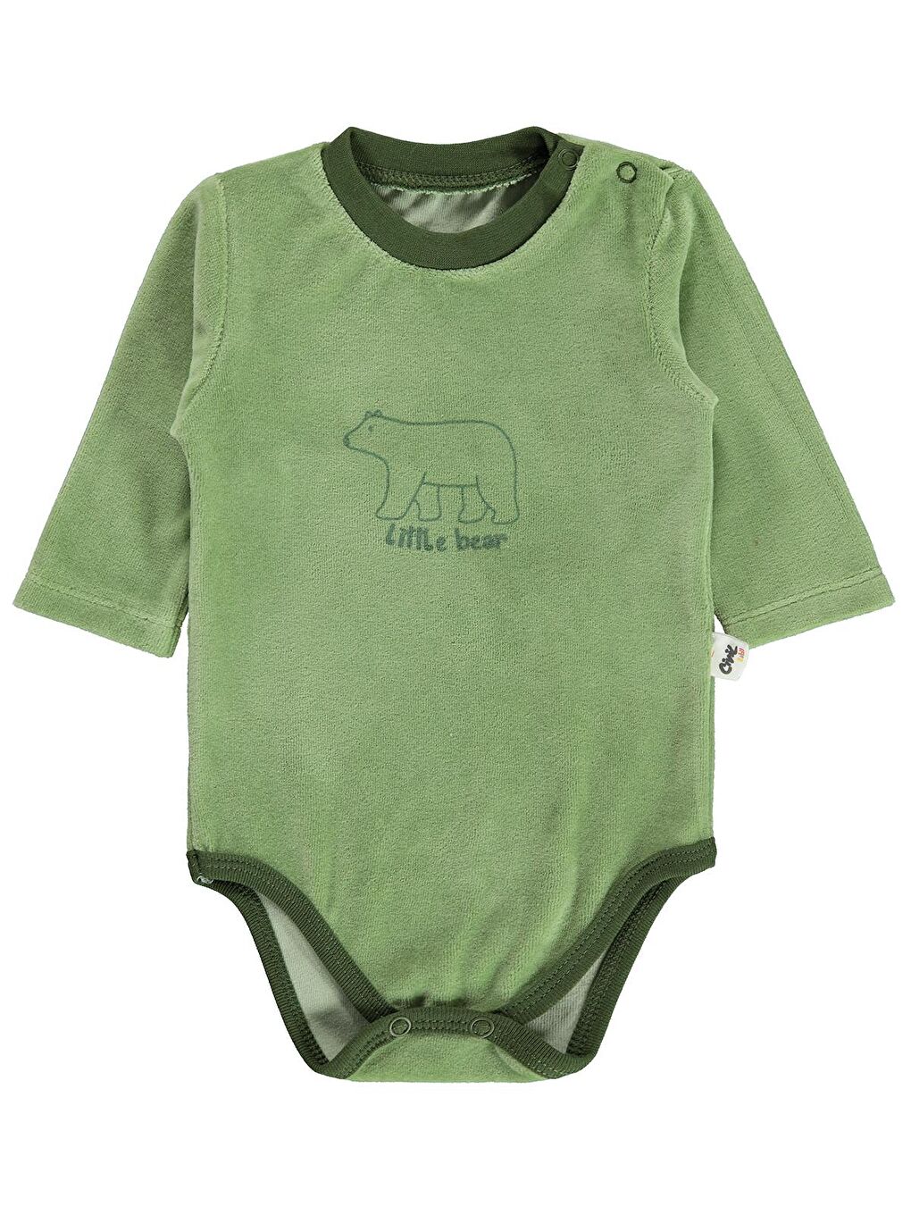 Baby Erkek Bebek Çıtçıtlı Badi 1-18 Ay Haki