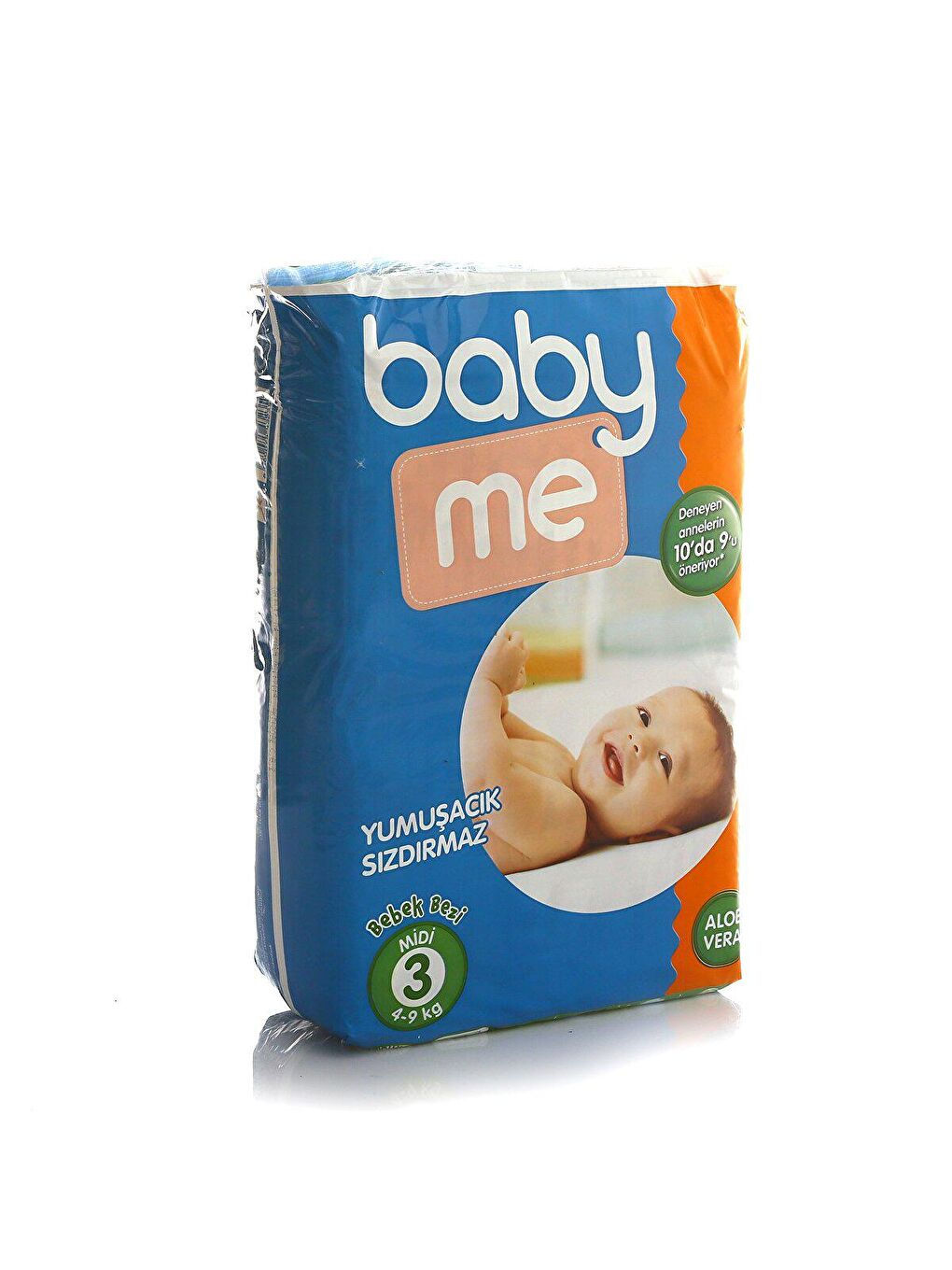 baby me Renksiz Aloe Vera Midi 3 Numara Bebek Bezi 4-9 kg 50 adet - 2