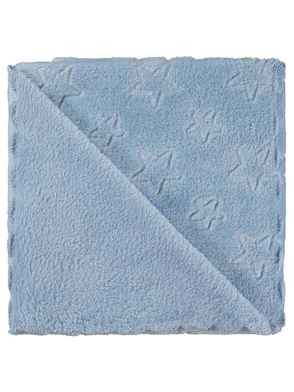 Baby Yıldız Desenli 90x90 Cm Battaniye - Mavi