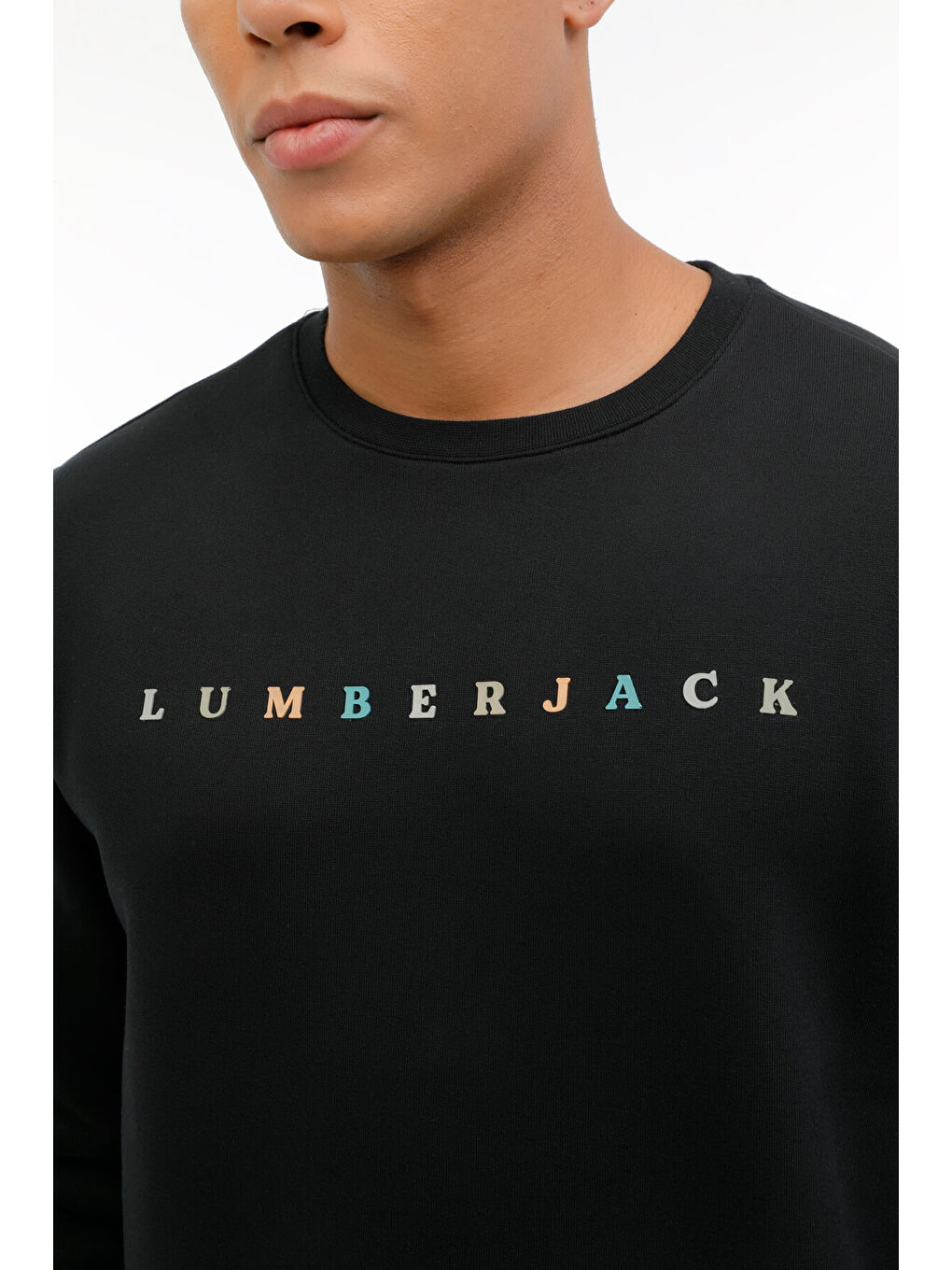 Lumberjack ML KHONT 16HS53 3PR Siyah Erkek Sweatshirt - 3