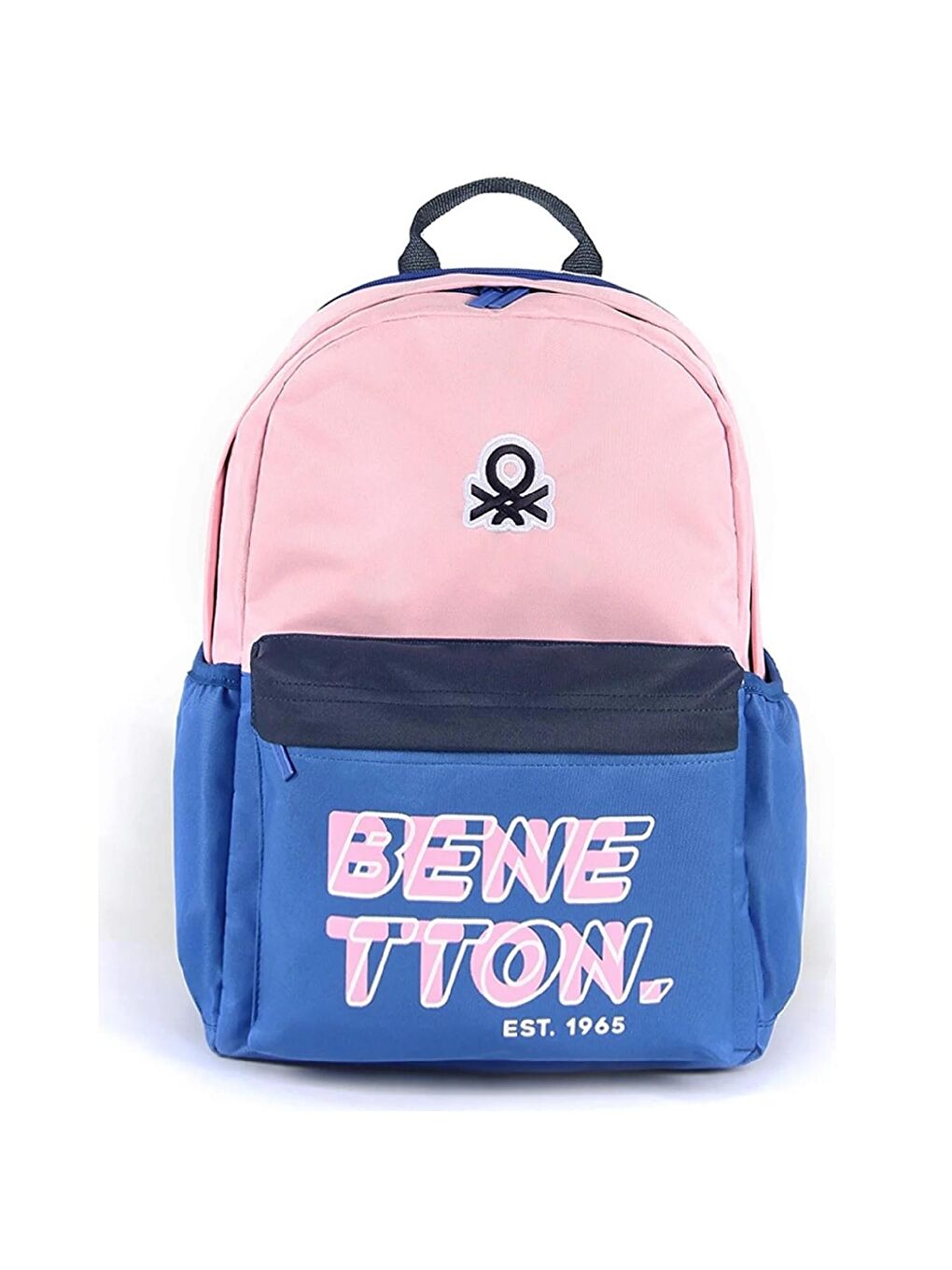 Bölmeli Okul Sırt Çantası 3 Bölmeli Pembe