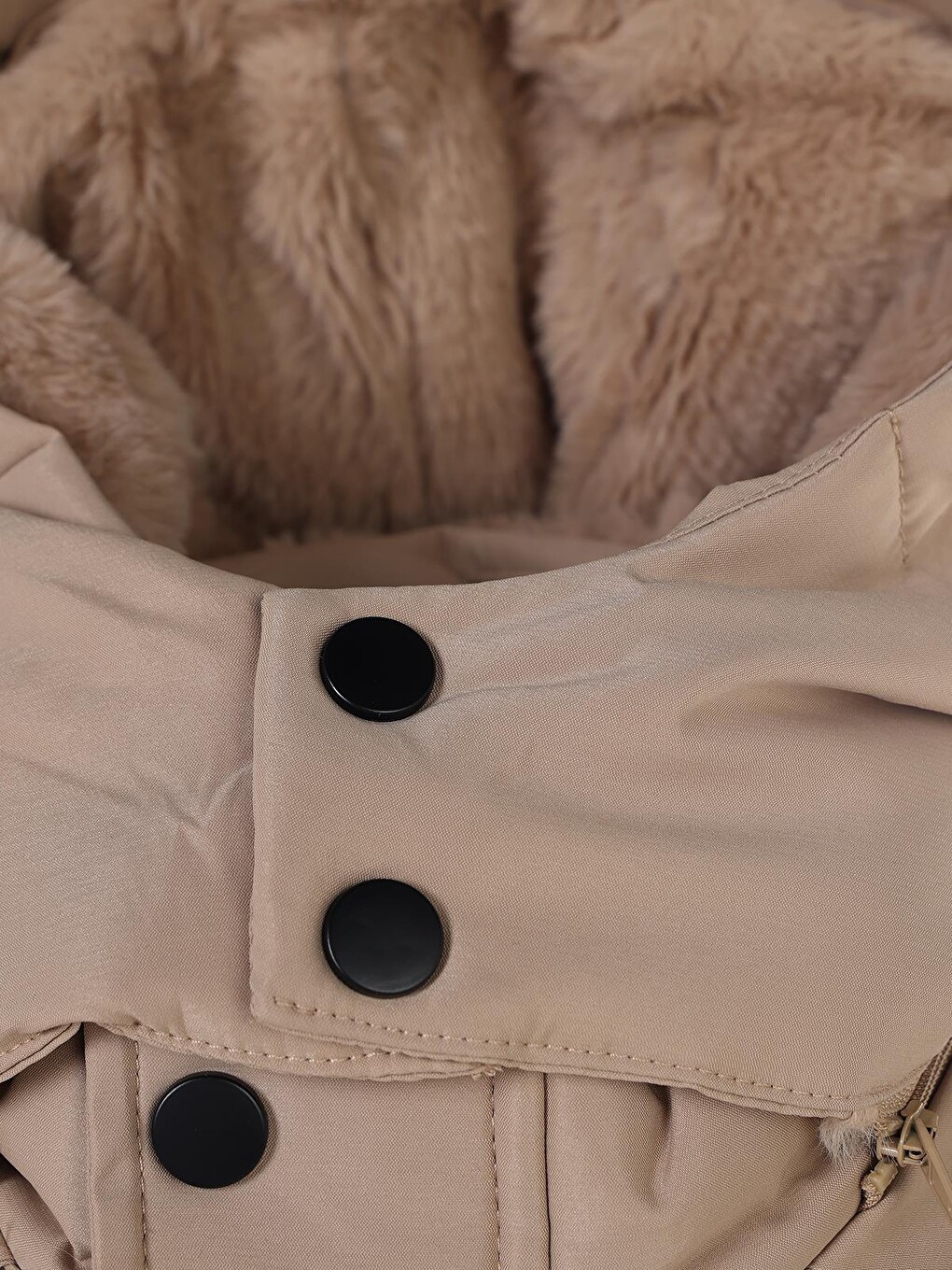 Boys Kolu Cepli Parka 10-13 Yaş Mont - Bej-7
