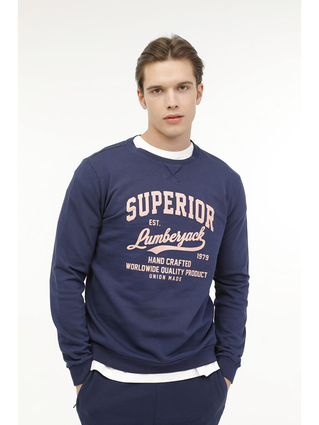 Lumberjack ML HECTOR 16URB1044 4FX Mavi Erkek Sweatshirt