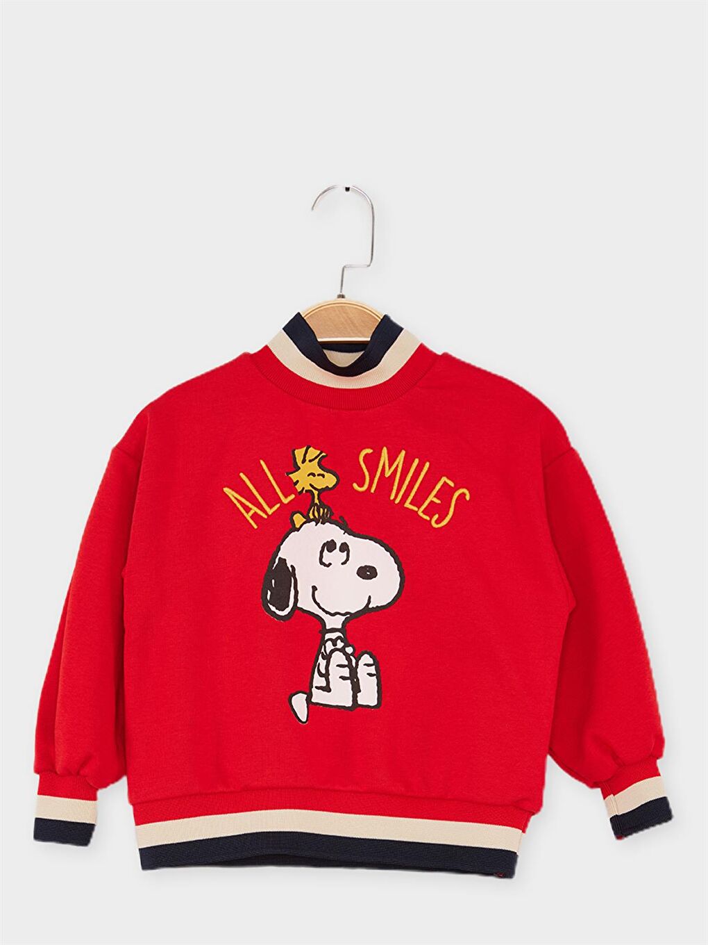 Supermino Kırmızı Snoopy Lisanslı Çocuk Sweatshirt 21643