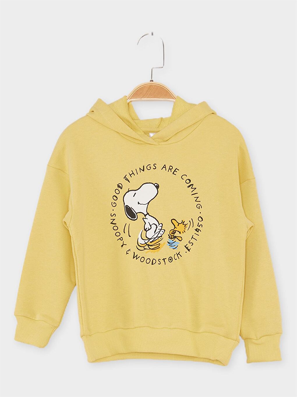 Sarı Snoopy Lisanslı Çocuk Sweattshirt 21623