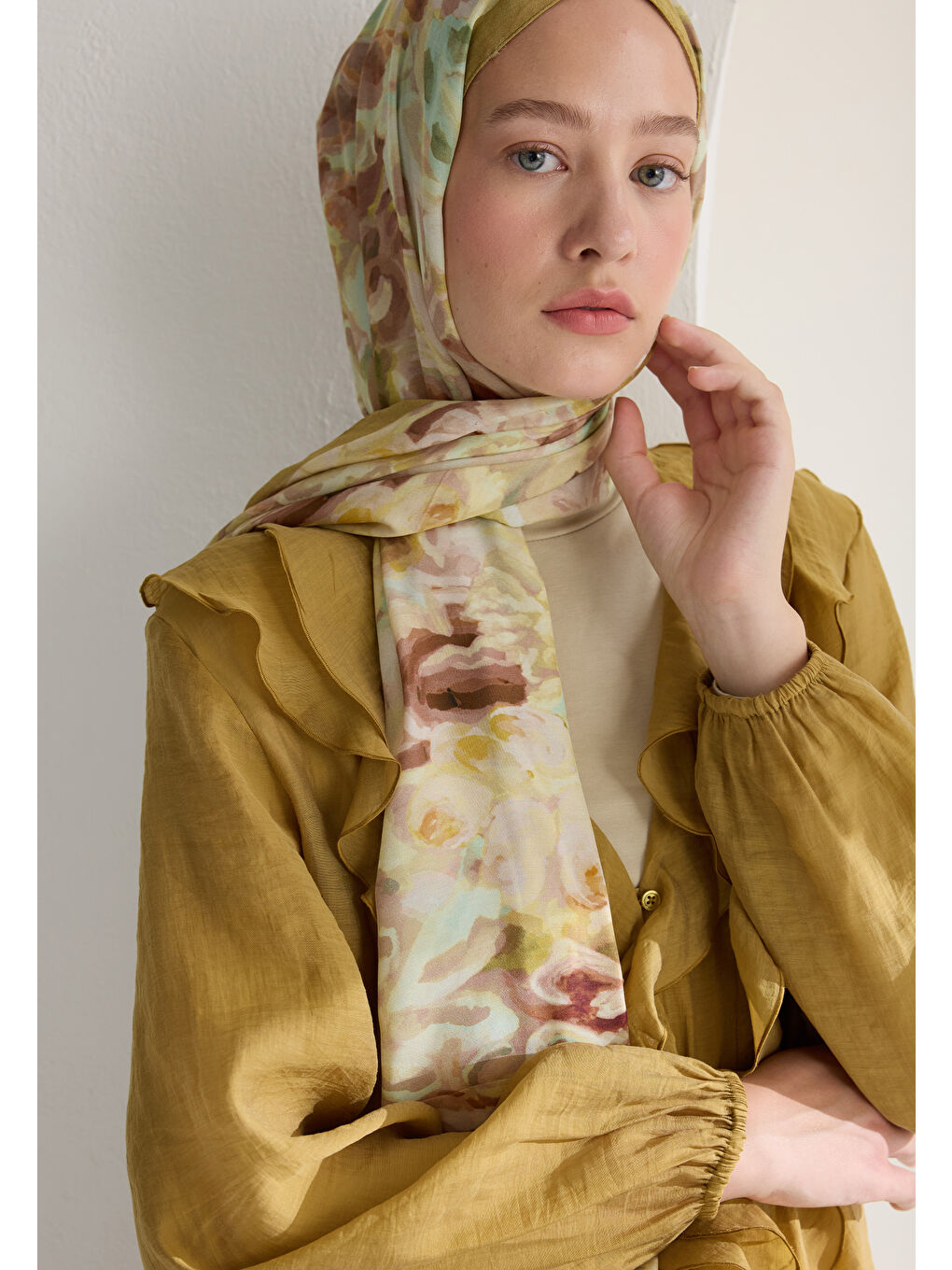 Astra Floş Viskon Şal Soft Sarı-2