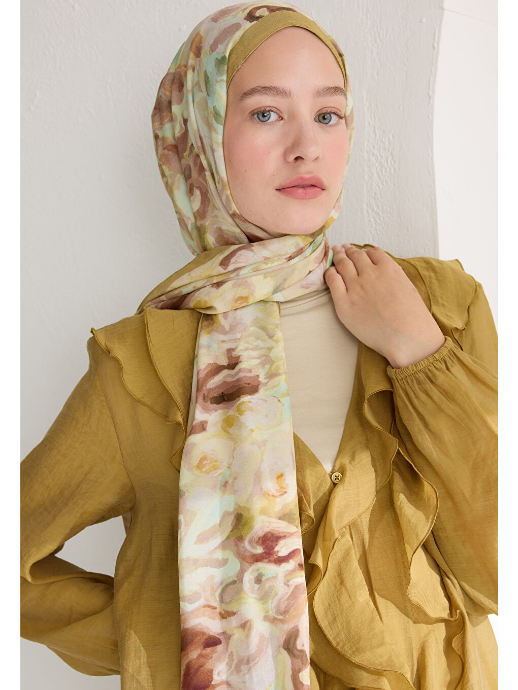 Astra Floş Viskon Şal Soft Sarı-4