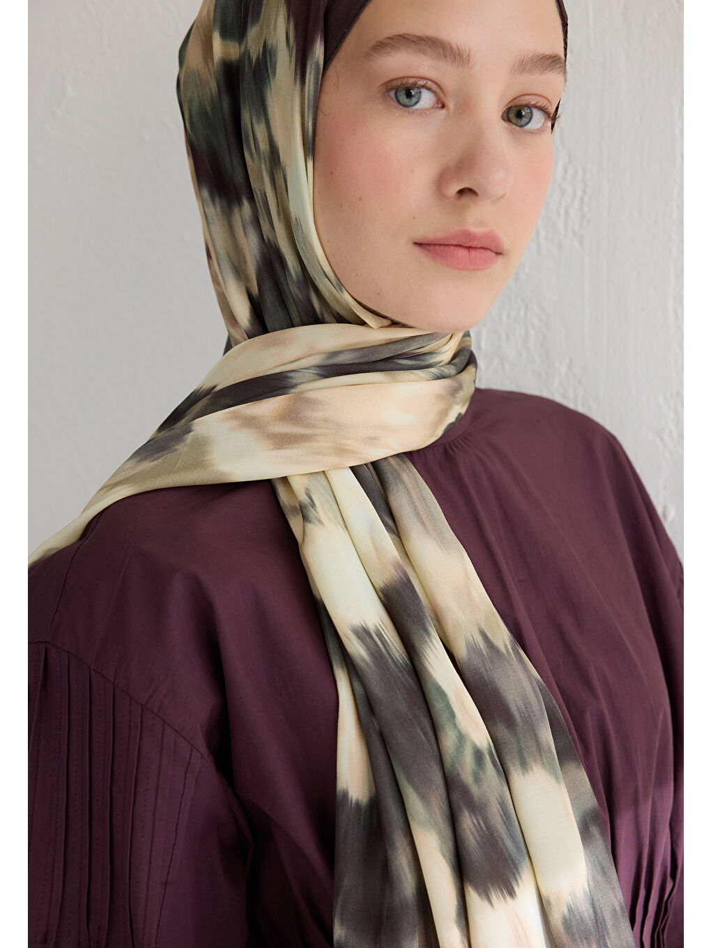 Pembe Sweet Peony Floş Viskon Şal Vıntage Rose-2