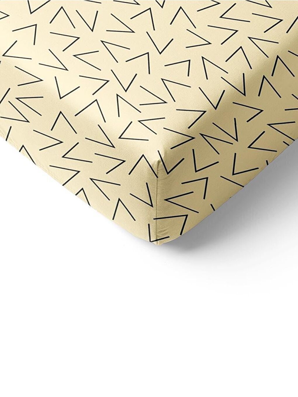 Karışık Modern Desenli Baskılı Tek Kişilik Lastikli Çarşaf Seti-1