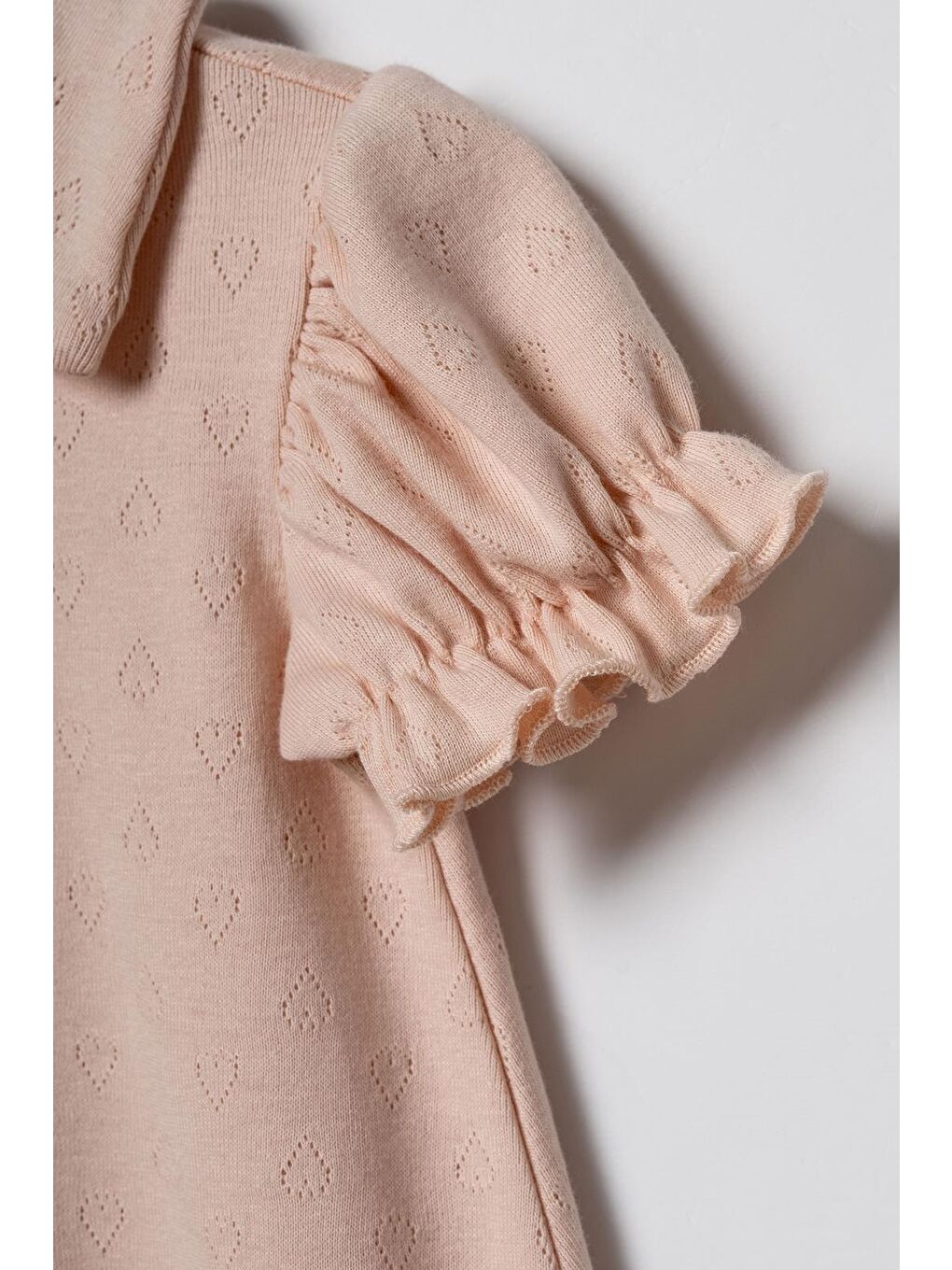 Sarı Bebek Şort Kollu Tulum, %100 Organik Pamuk, Bebek ve Yenidoğan Serisi - CSYR4554-3