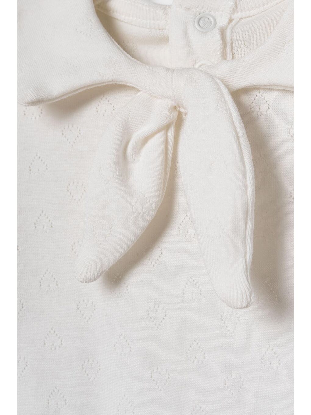 Ekru Bebek Şort Kollu Tulum, %100 Organik Pamuk, Bebek ve Yenidoğan Serisi - CSYR4552-2