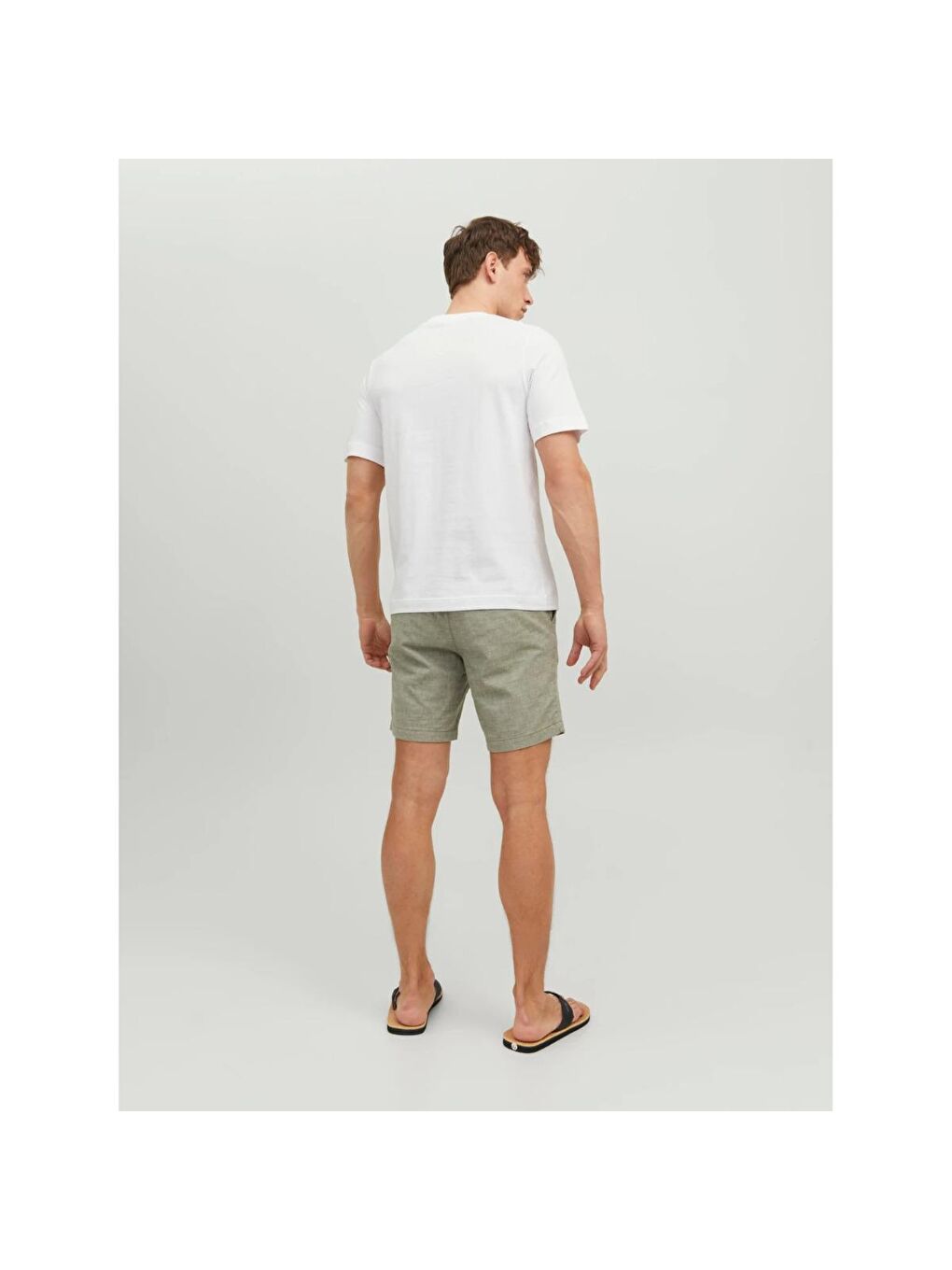 Splash Branding Erkek Beyaz Bisiklet Yaka Tişört-4