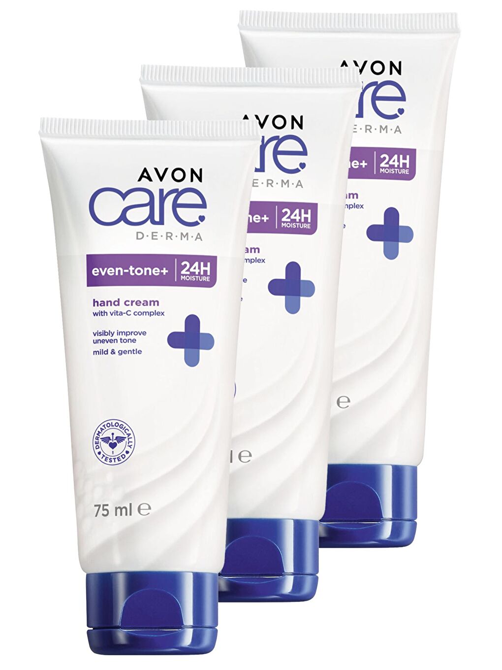 AVON Renksiz Care Derma Even Tone Cilt Tonu Beyazlatıcı El Kremi 75 Ml. Üçlü Set