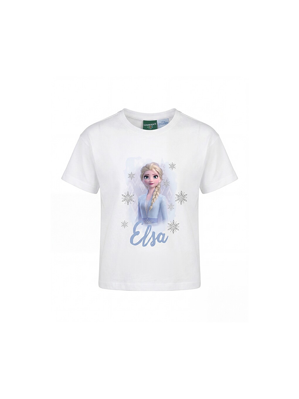 GL FROZEN-1 Beyaz Kız Çocuk Kısa Kol T-Shirt