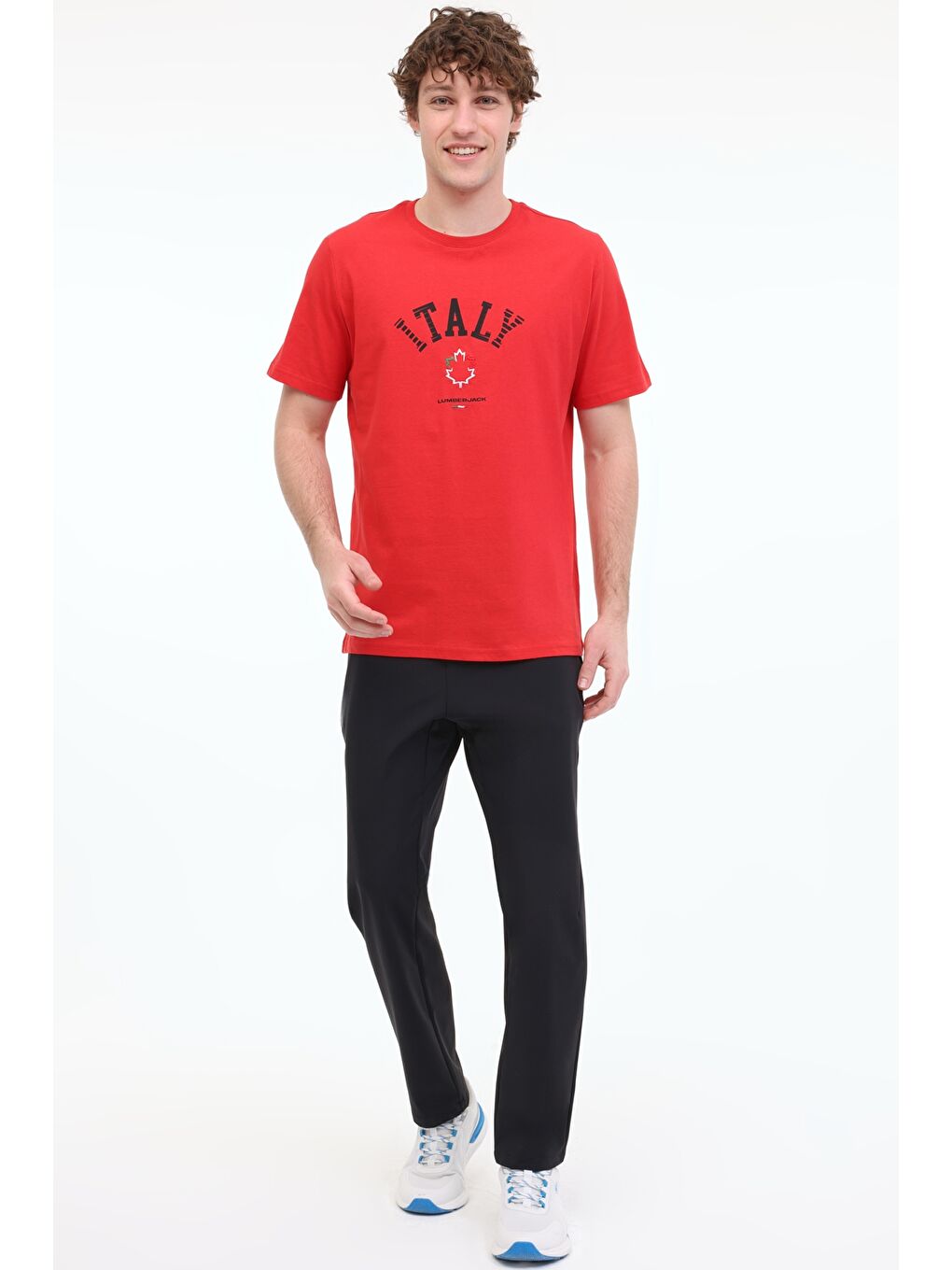 ML RENATO 11ITL1030 5FX Kırmızı Erkek Kısa Kol Tişört-2