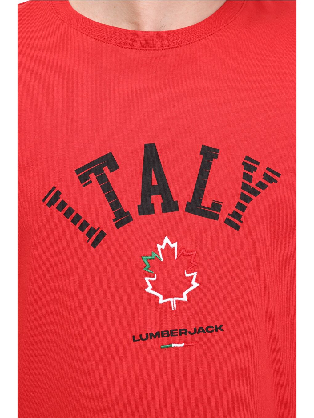 ML RENATO 11ITL1030 5FX Kırmızı Erkek Kısa Kol Tişört-3