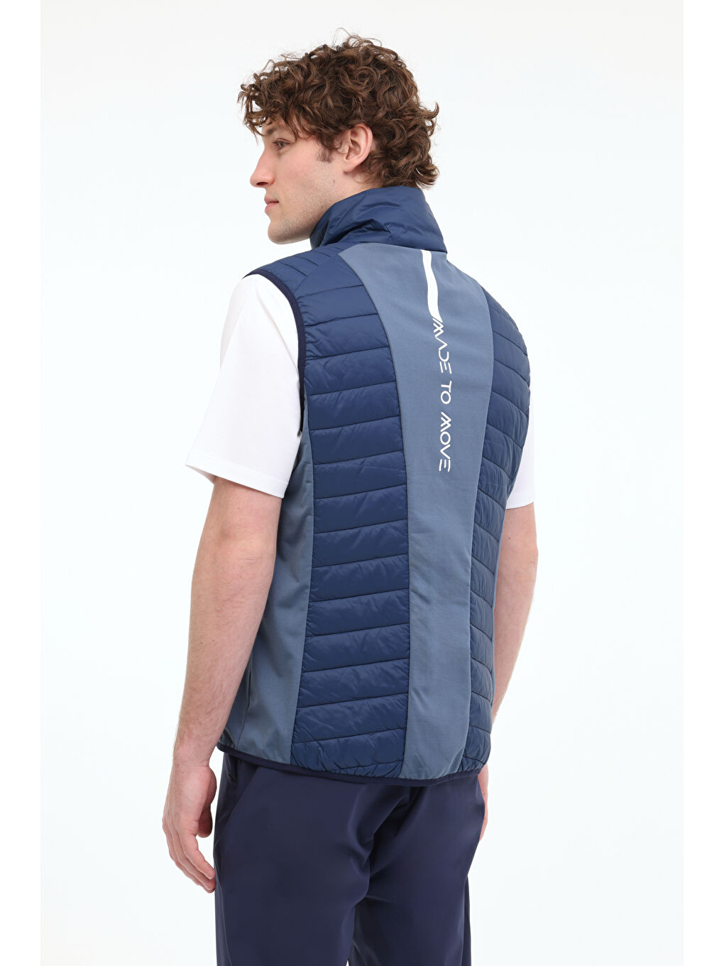 ML 4GTHT061 5FX Mavi Erkek Yelek-1