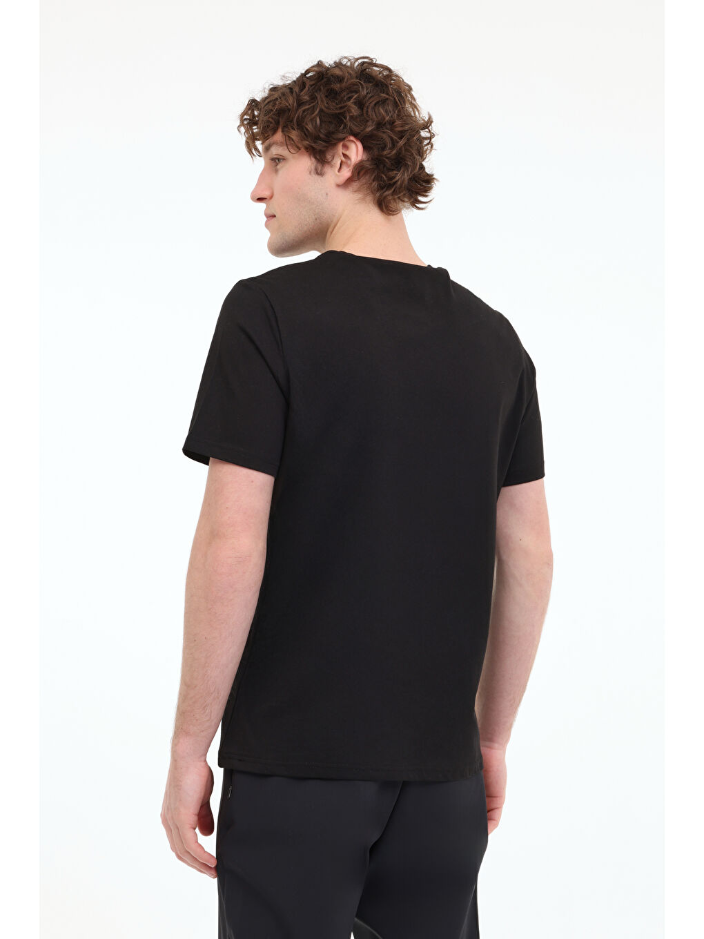 ML RENATO 11ITL1030 5FX Siyah Erkek Kısa Kol Tişört-1