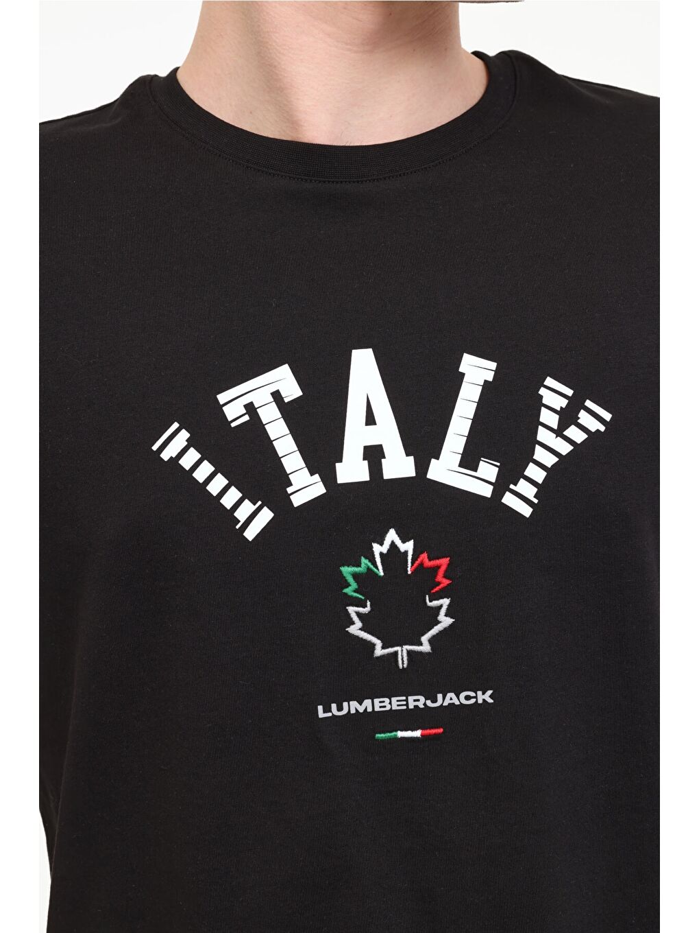 ML RENATO 11ITL1030 5FX Siyah Erkek Kısa Kol Tişört-3