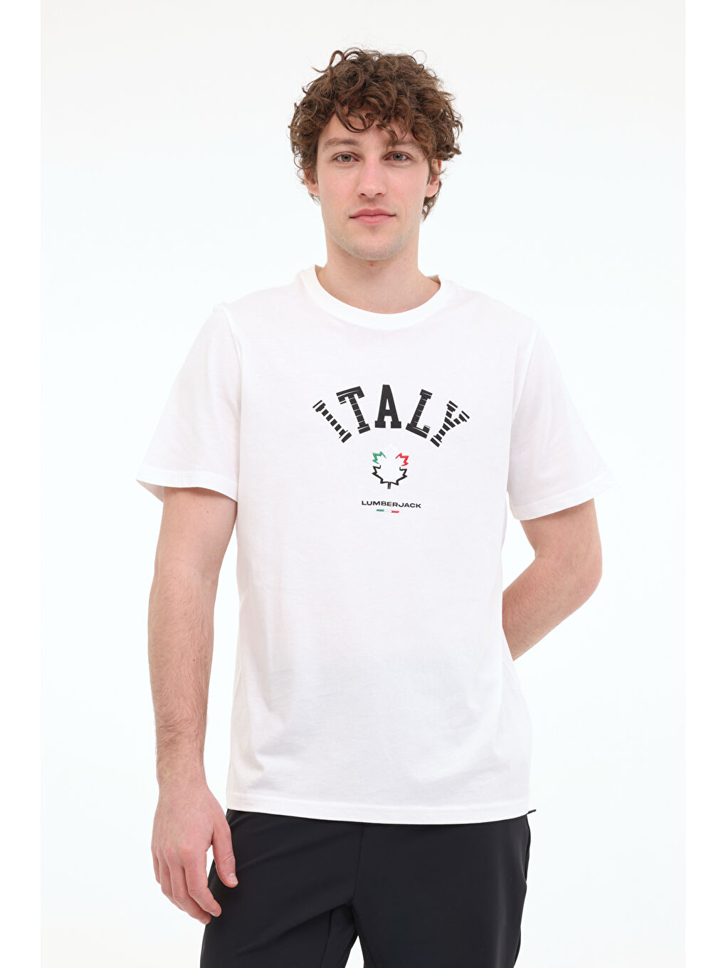 ML RENATO 11ITL1030 5FX Beyaz Erkek Kısa Kol Tişört