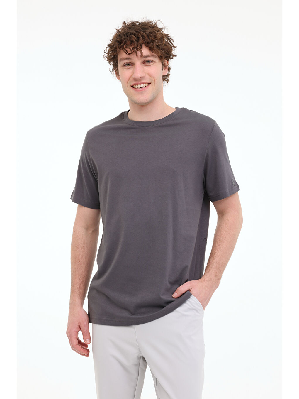 Gri MB CT110 PM C NK T-SH 5FX Erkek Kısa Kol Tişört