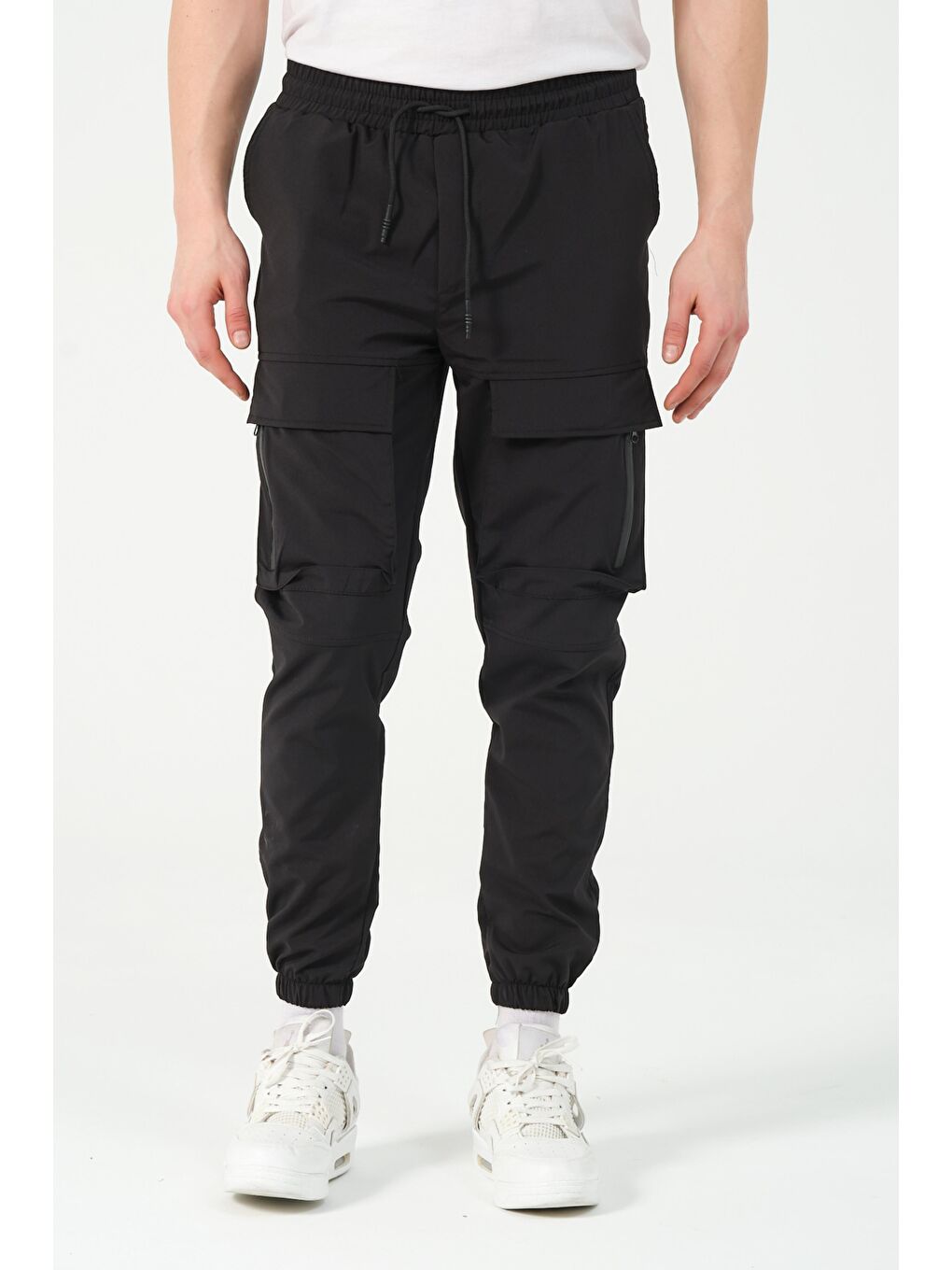 Stilkombin Siyah Yan Cepli Lastik Paça Kargo/Jogger Alt Bl 2130-70092 - 2