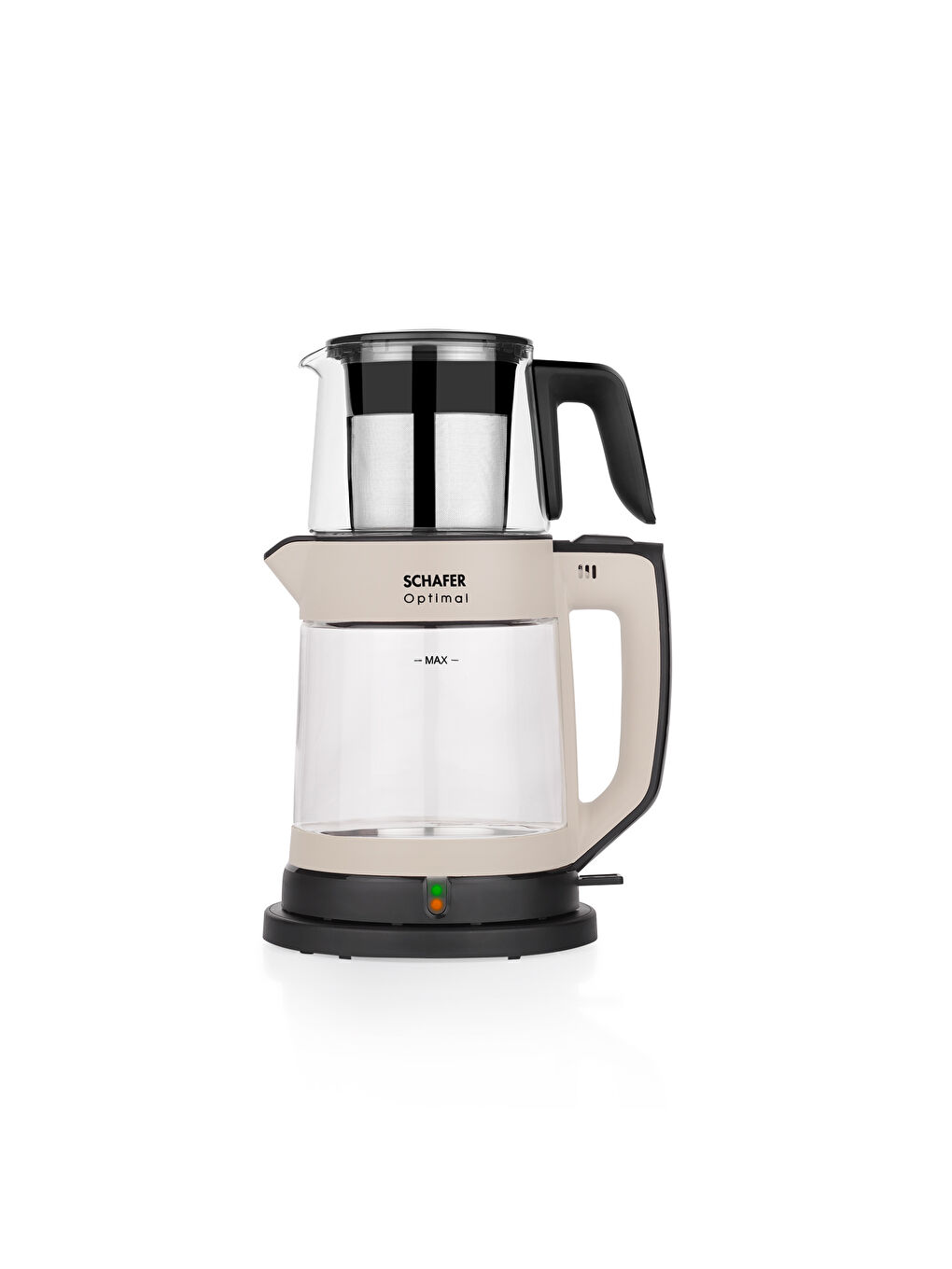 Optimal Elektrikli Cam Çay Makinesi- Krem-1