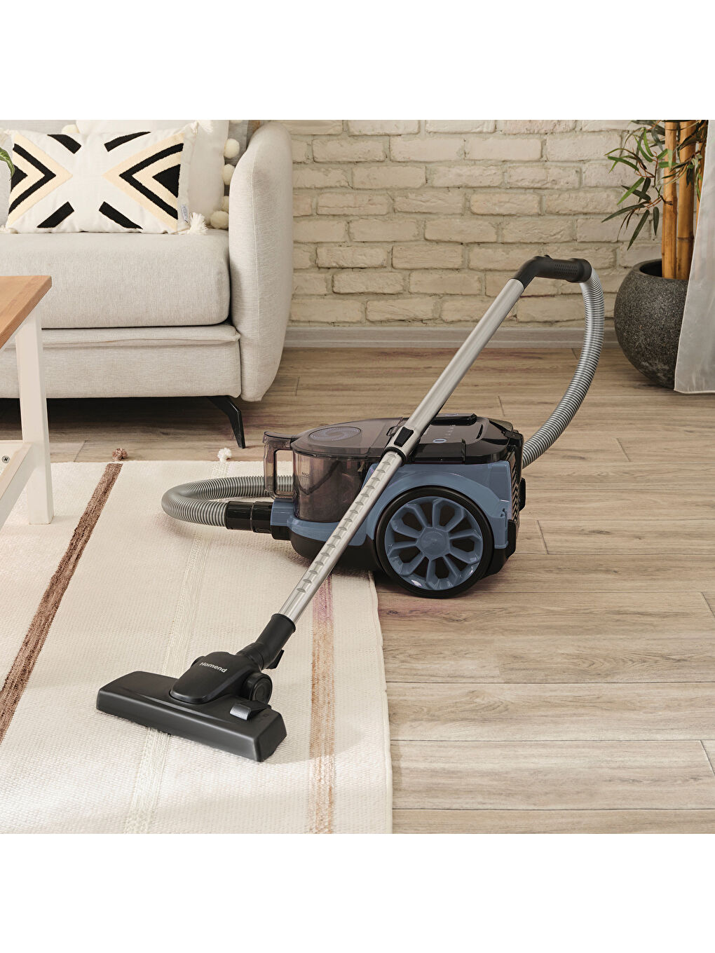 Dustroyer 1255H Yatay Süpürge Buz Mavisi