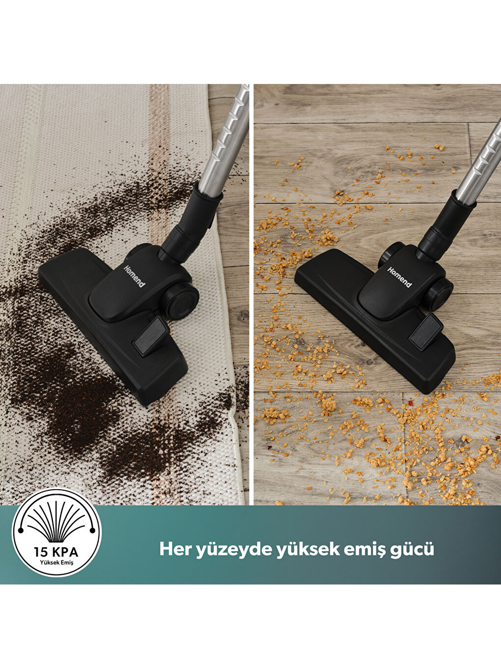 Dustroyer 1255H Yatay Süpürge Buz Mavisi-3