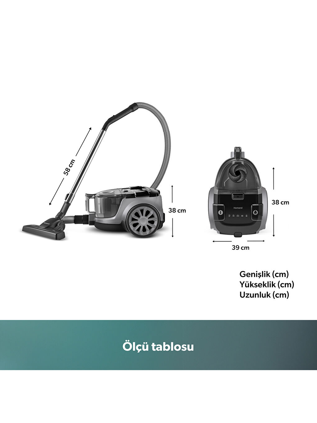 Dustroyer 1255H Yatay Süpürge Antrasit-1