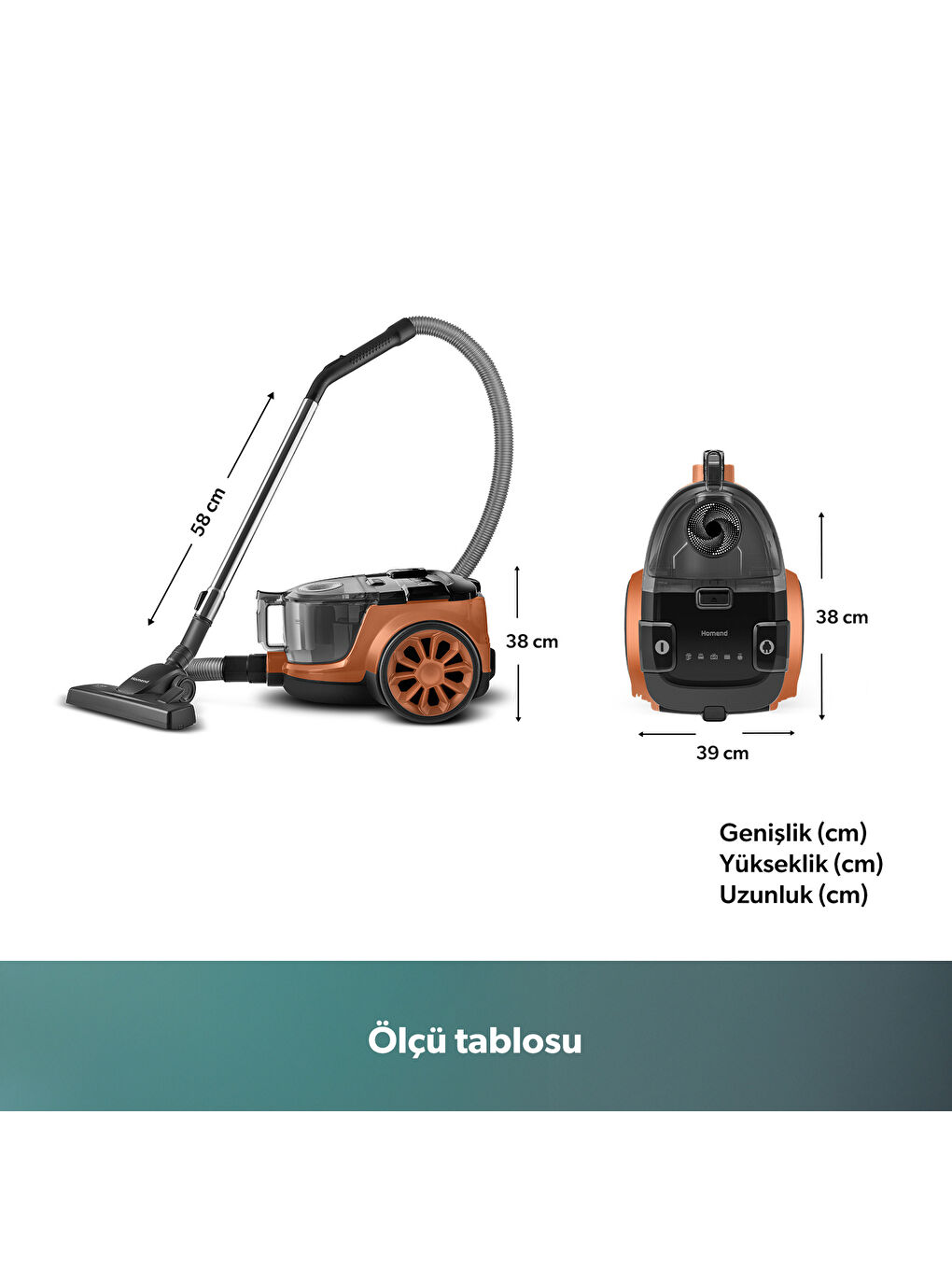 Dustroyer 1255H Yatay Süpürge Bakır-1