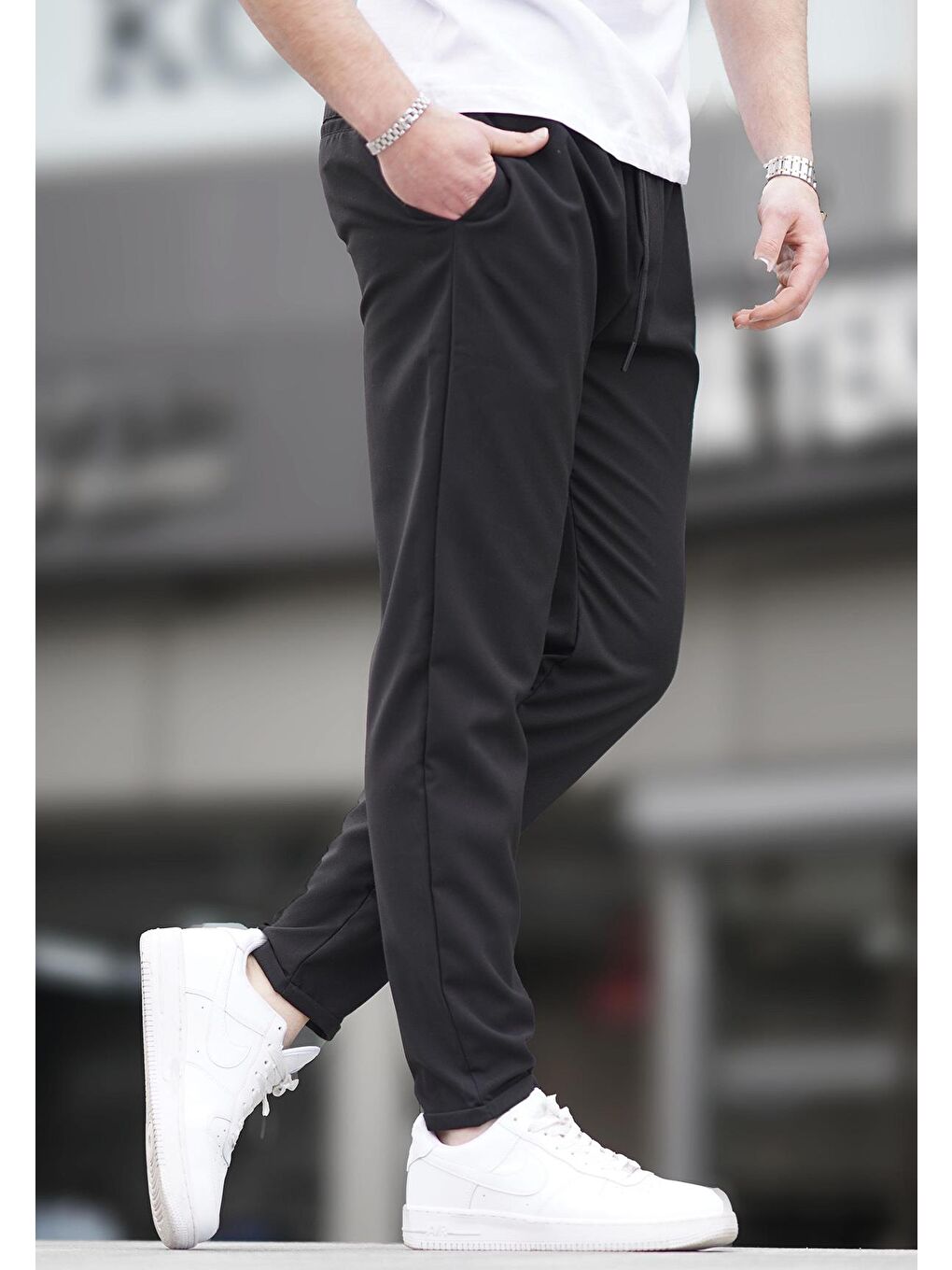 Siyah Jogger Pantolon 4242-5