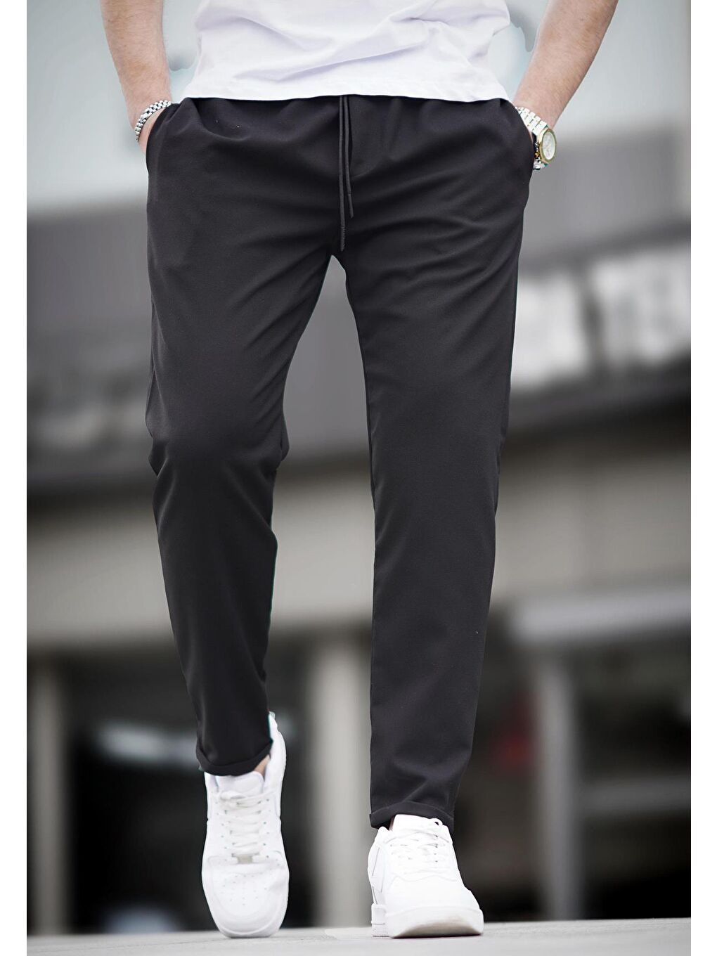 Siyah Jogger Pantolon 4242-6
