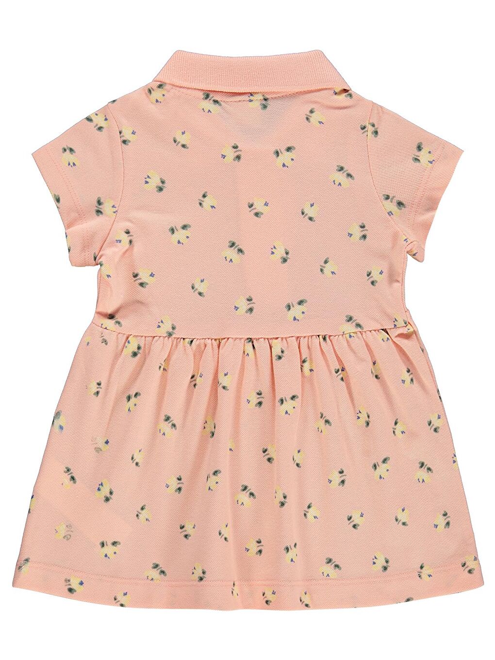 Pembe Baby Çiçek Empirme 6-18 Ay Elbise - Pudra-1