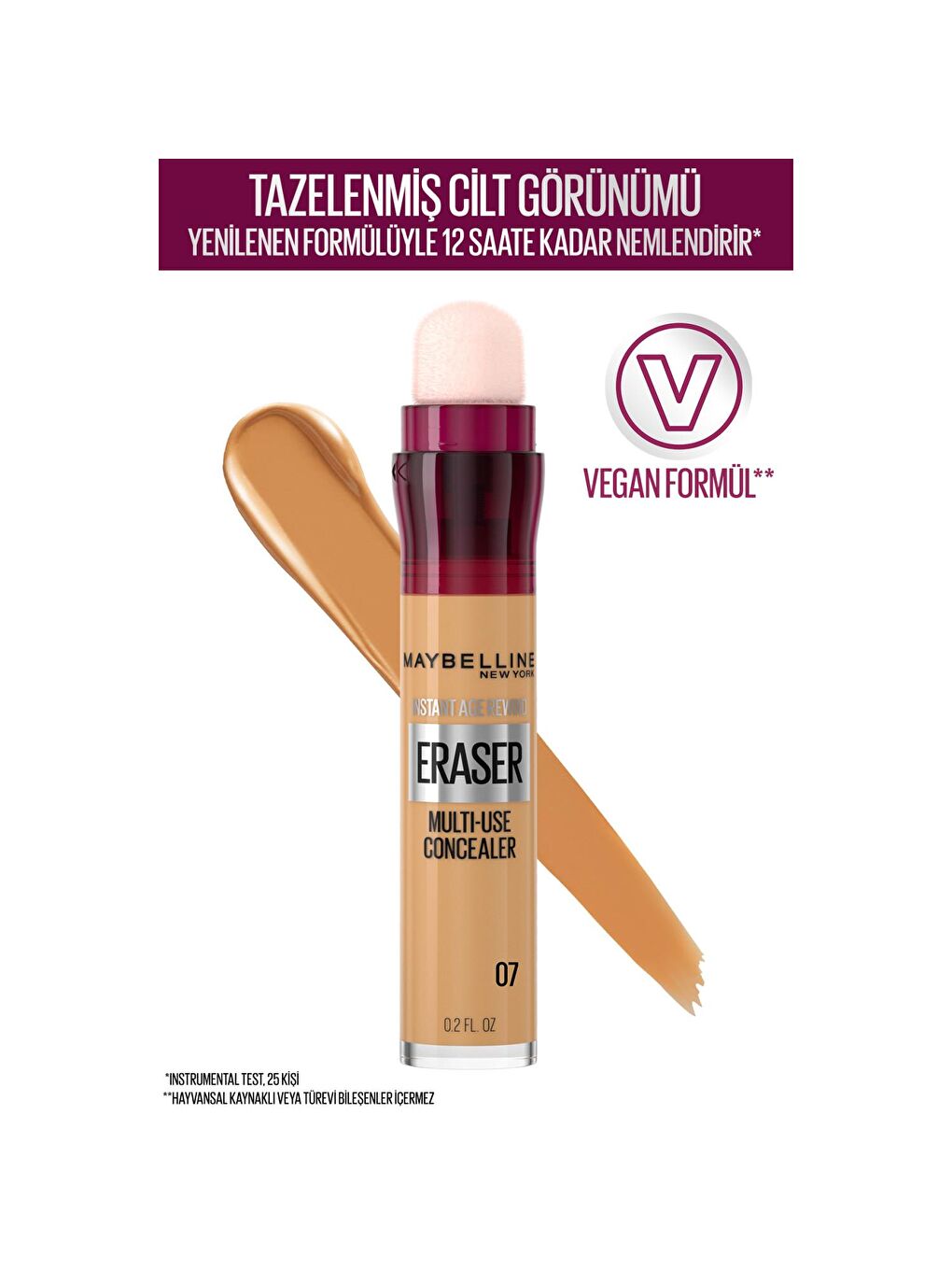 MAYBELLINE NEWYORK Nude Instant Anti Age Eraser Kapatıcı - 07 Sand