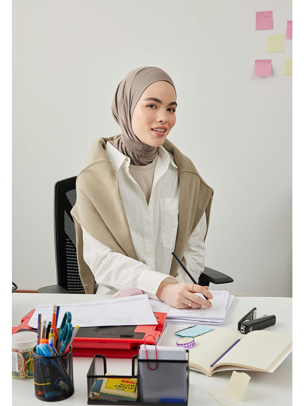 Gri Athletıc Hıjab Kül